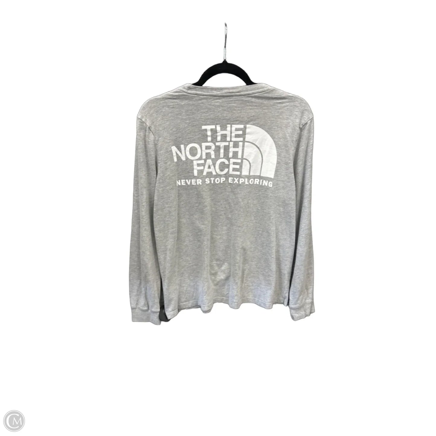 Top Long Sleeve By The North Face In Grey, Size: L