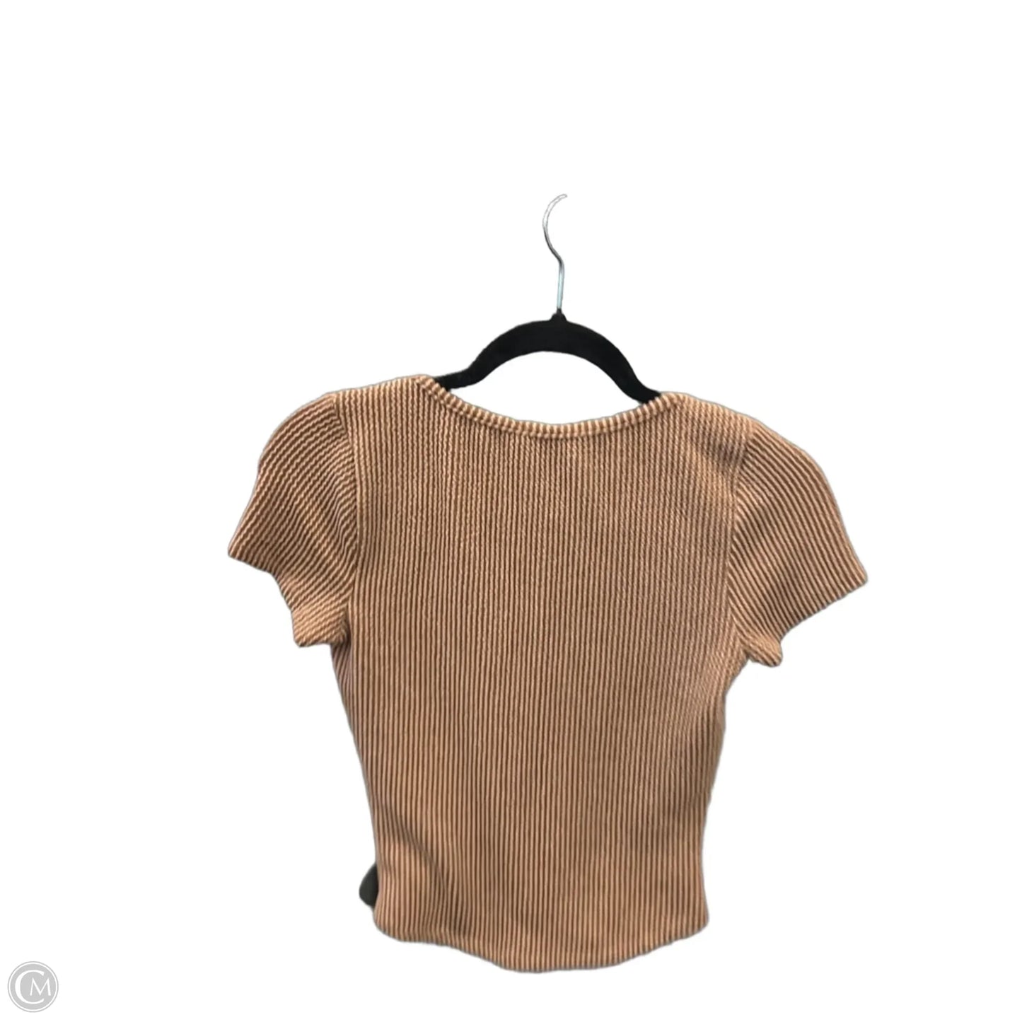 Top Short Sleeve By Clothes Mentor In Brown, Size: M