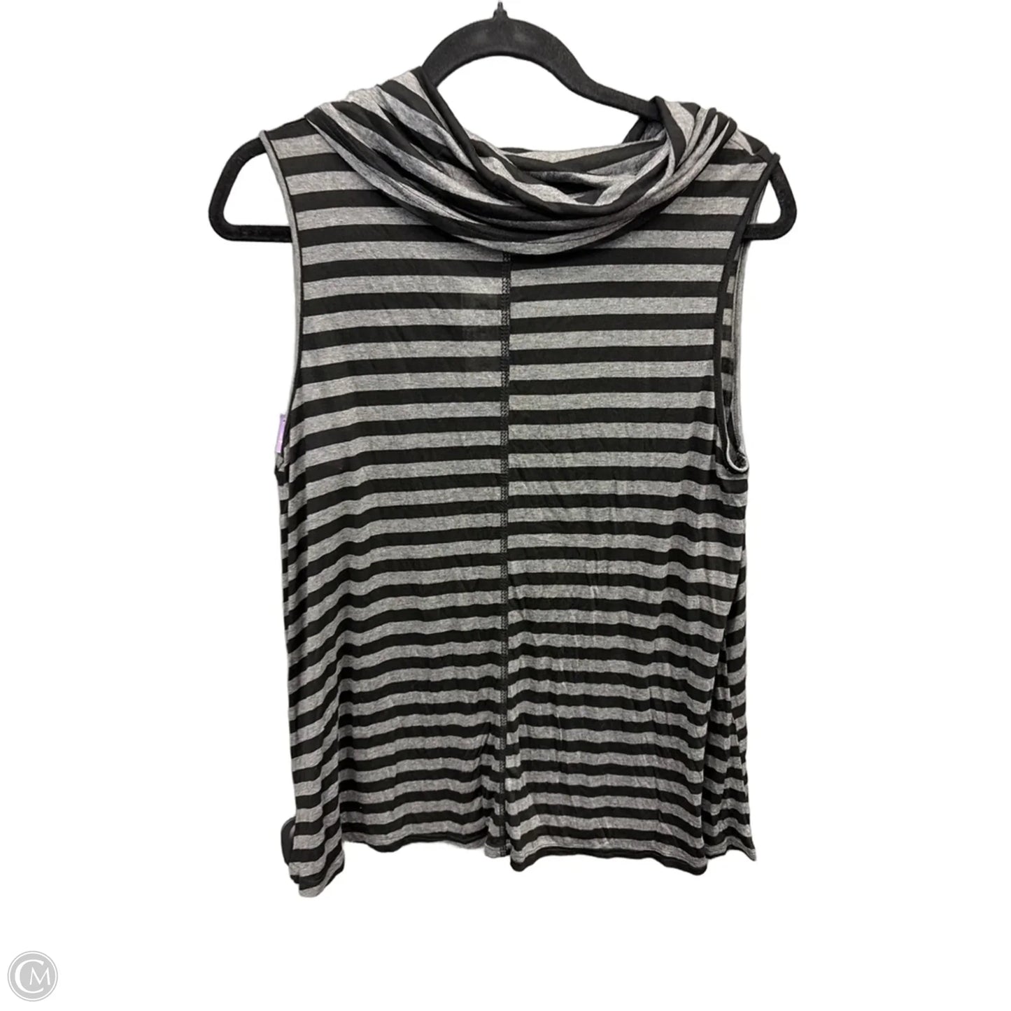 Top Sleeveless By Sweet Pea In Striped Pattern, Size: S