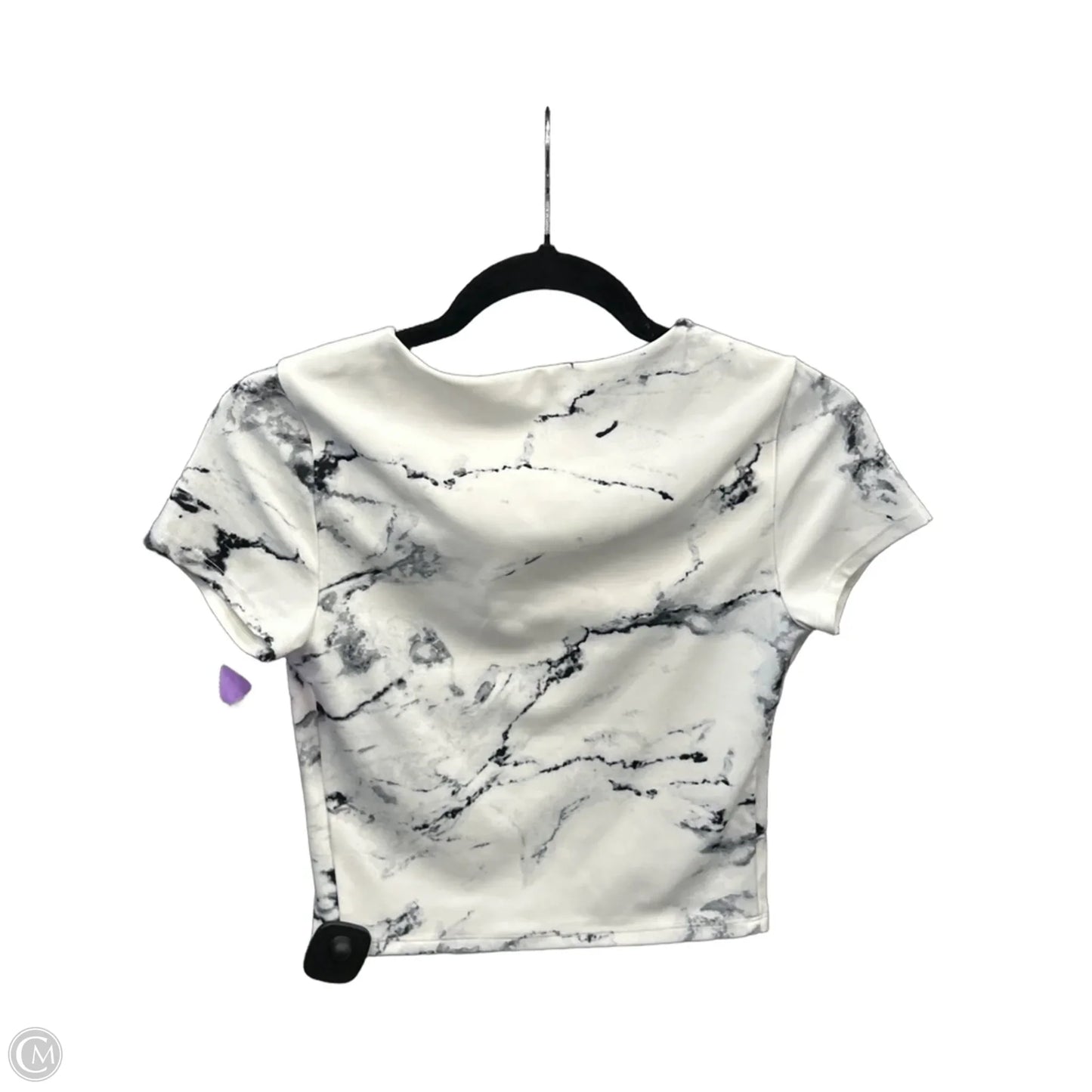Top Short Sleeve By Express In White, Size: S