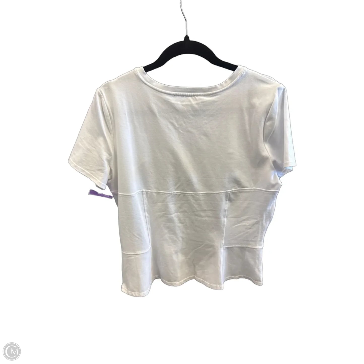 Top Short Sleeve By White House Black Market In White, Size: L