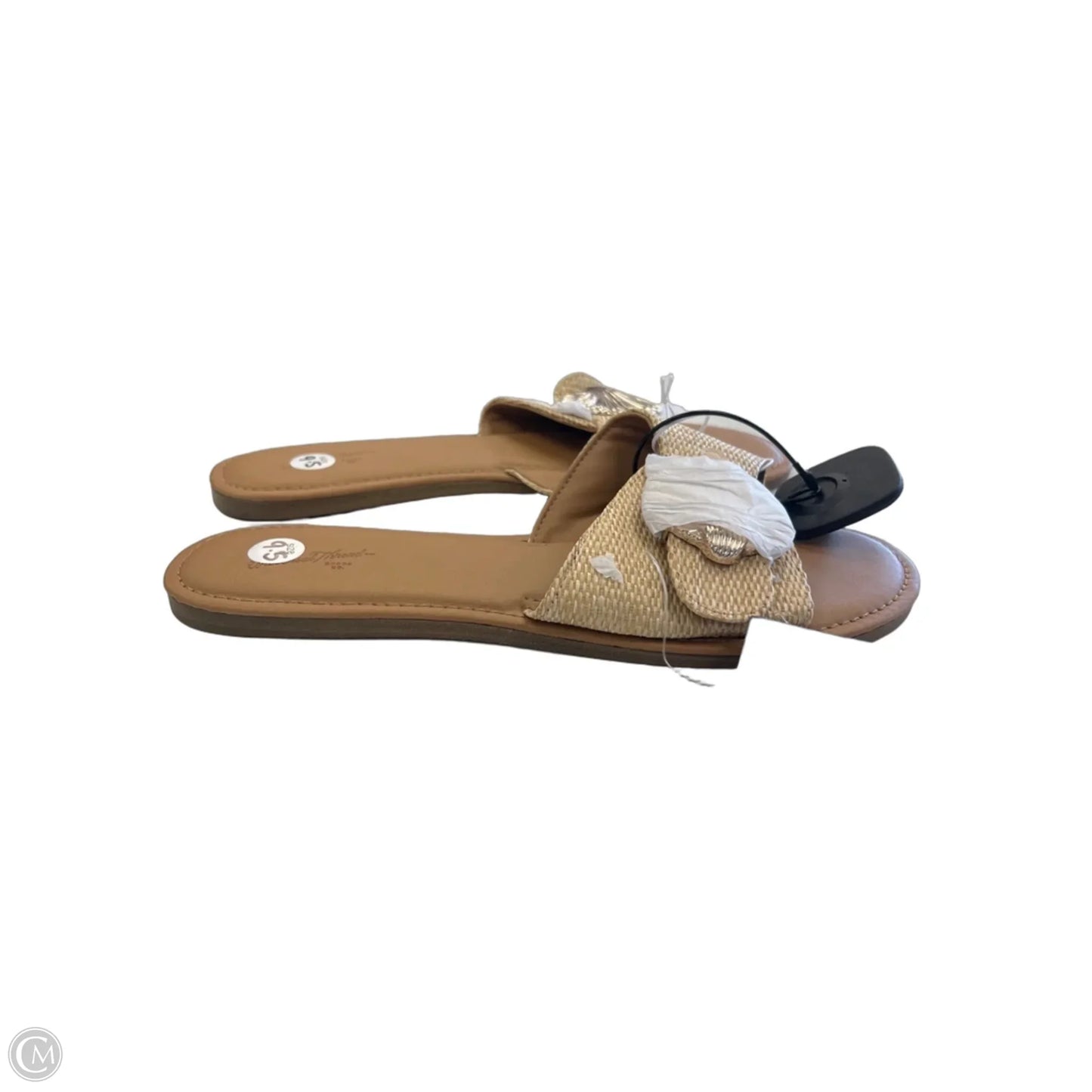 Sandals Flats By Universal Thread In Brown & Tan, Size: 9.5