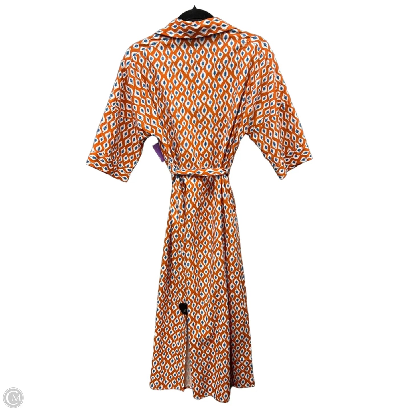 Dress Casual Maxi By Clothes Mentor In Blue & Orange, Size: M