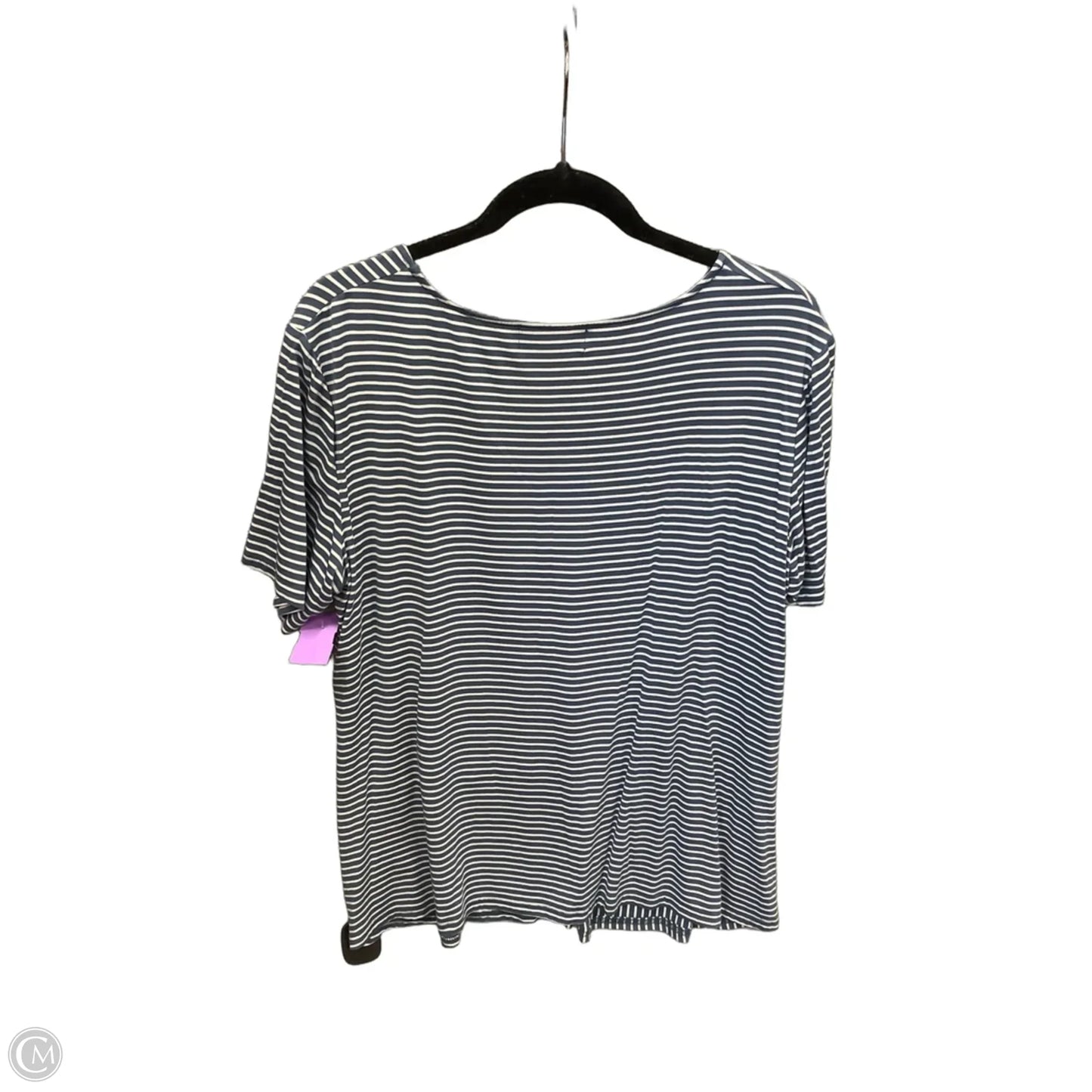 Top Short Sleeve By Clothes Mentor In Striped Pattern, Size: Xl