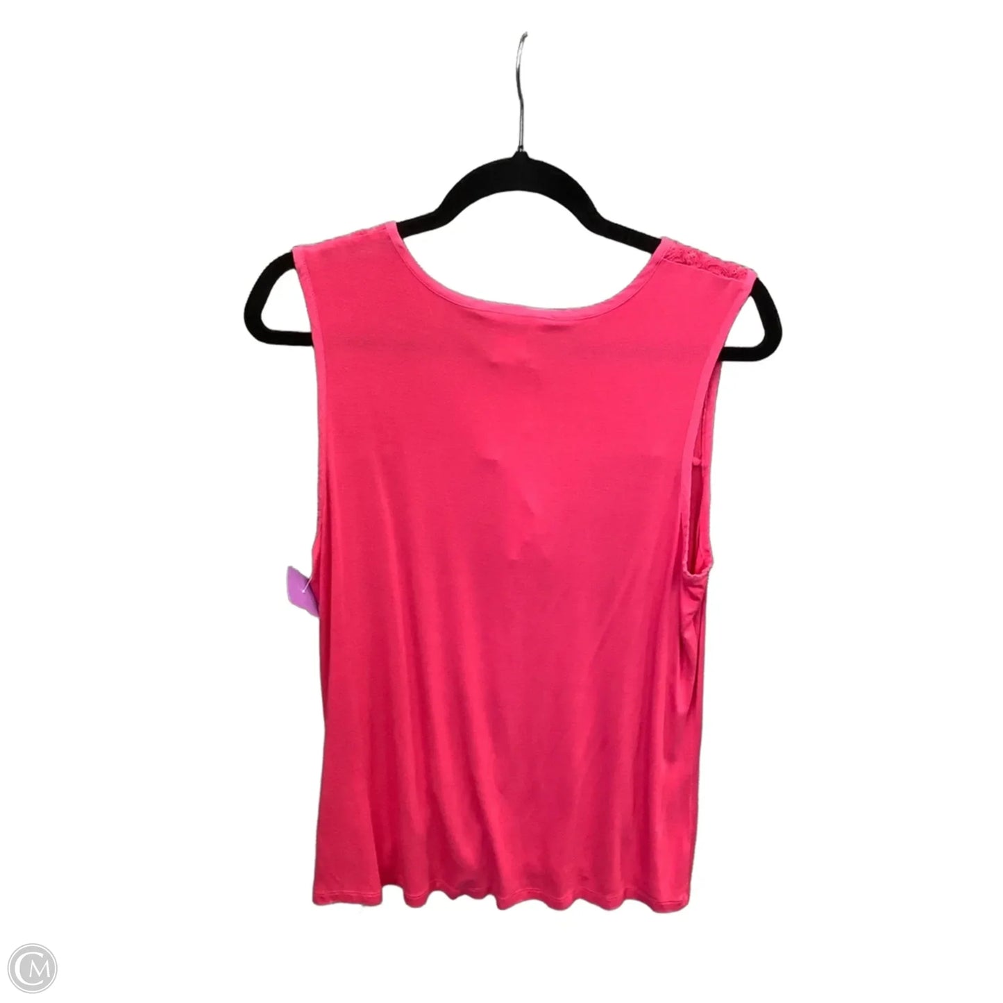 Top Sleeveless By Liz Claiborne In Pink, Size: L