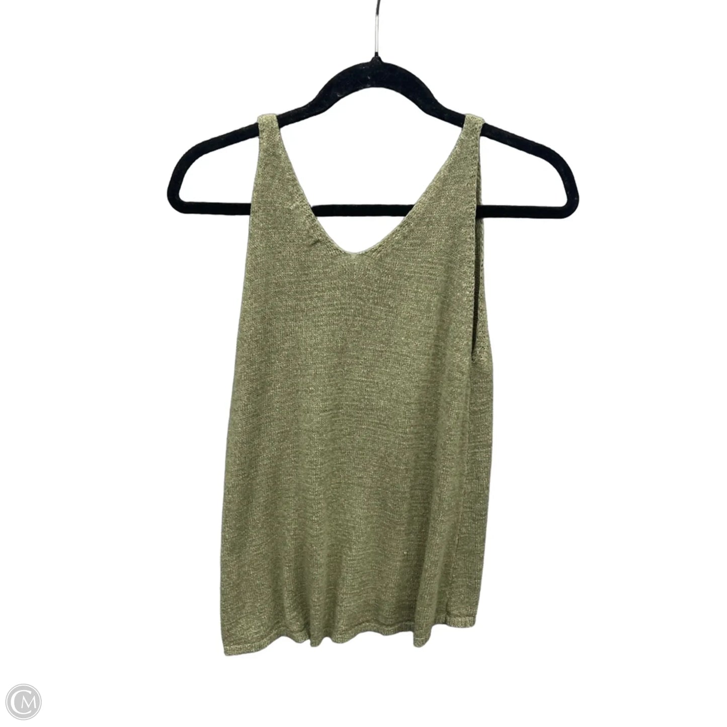 Top Sleeveless By Mine In Green, Size: M