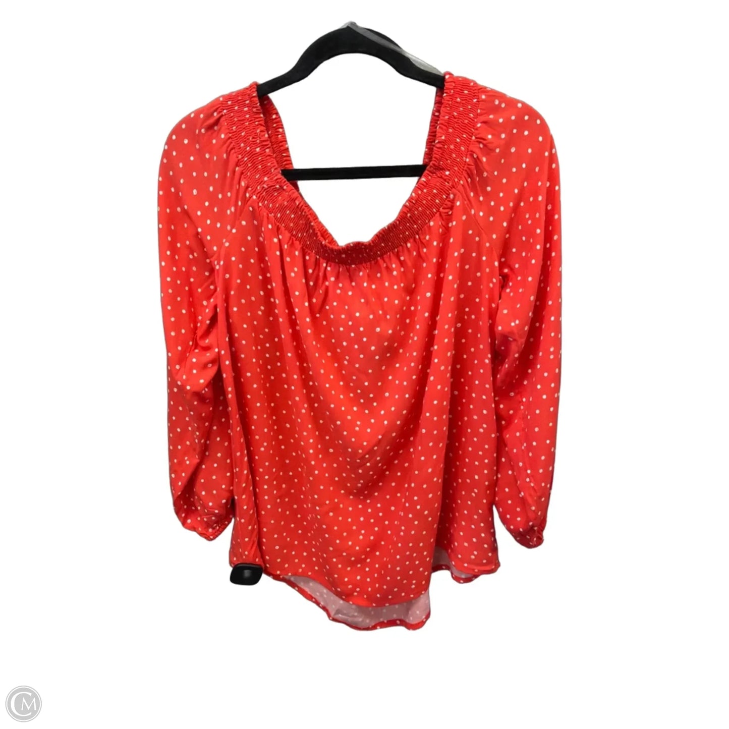 Top Long Sleeve By Maurices In Orange, Size: L