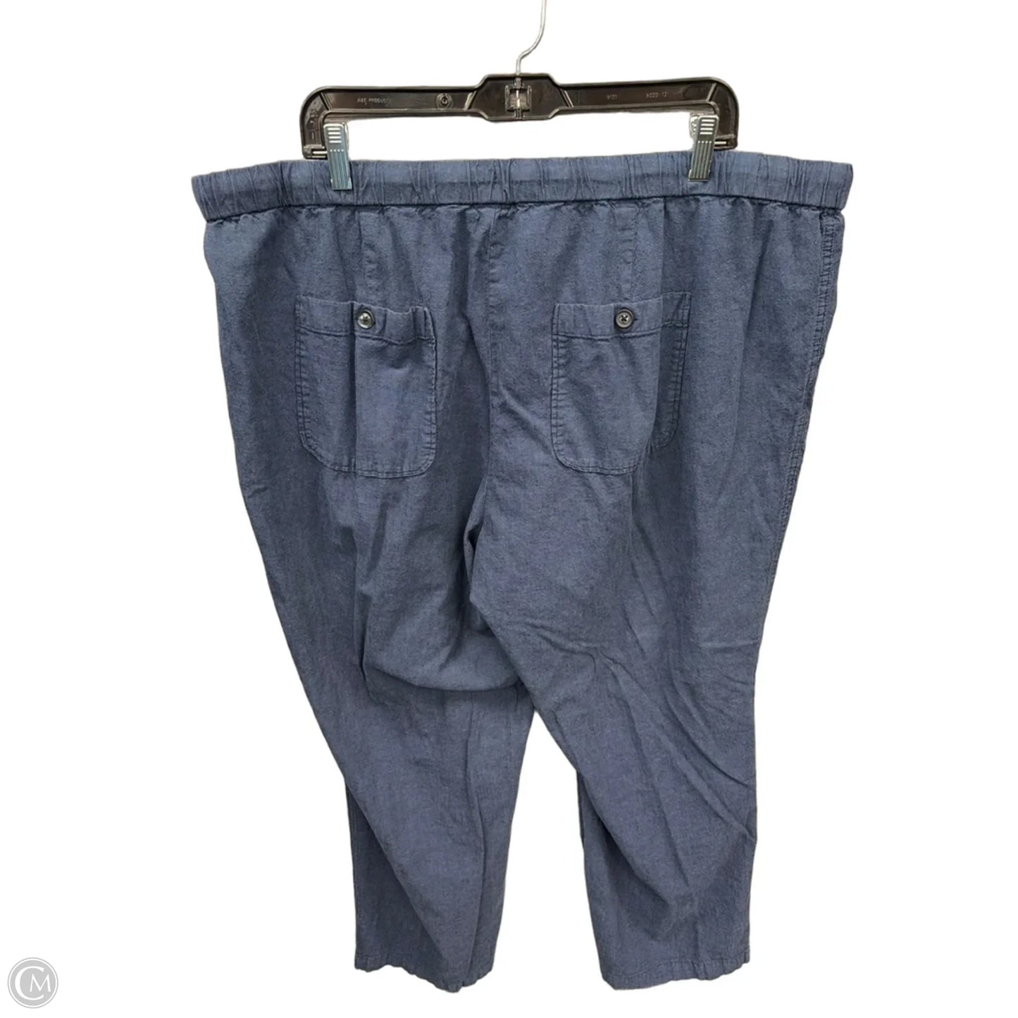 Pants Linen By Liz Claiborne In Navy, Size: 1x