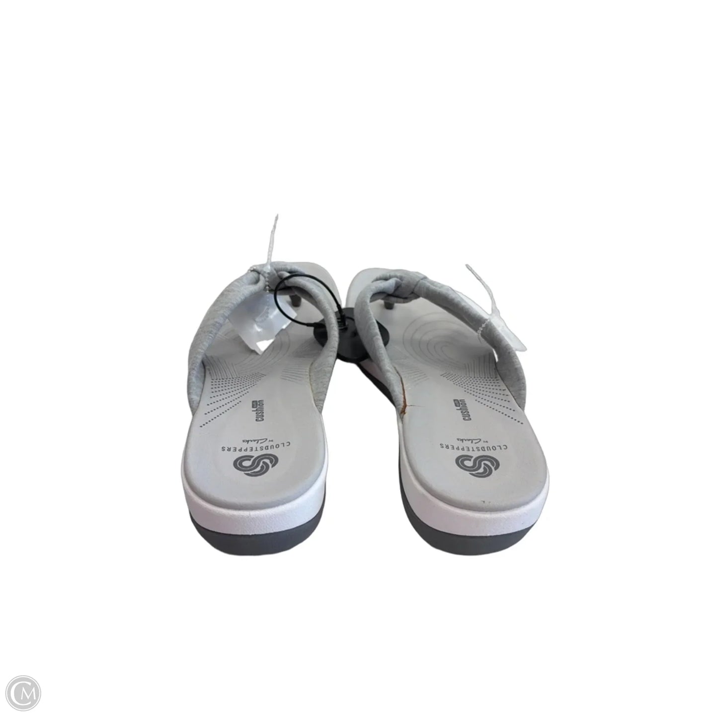 Sandals Flats By Clarks In Grey, Size: 8