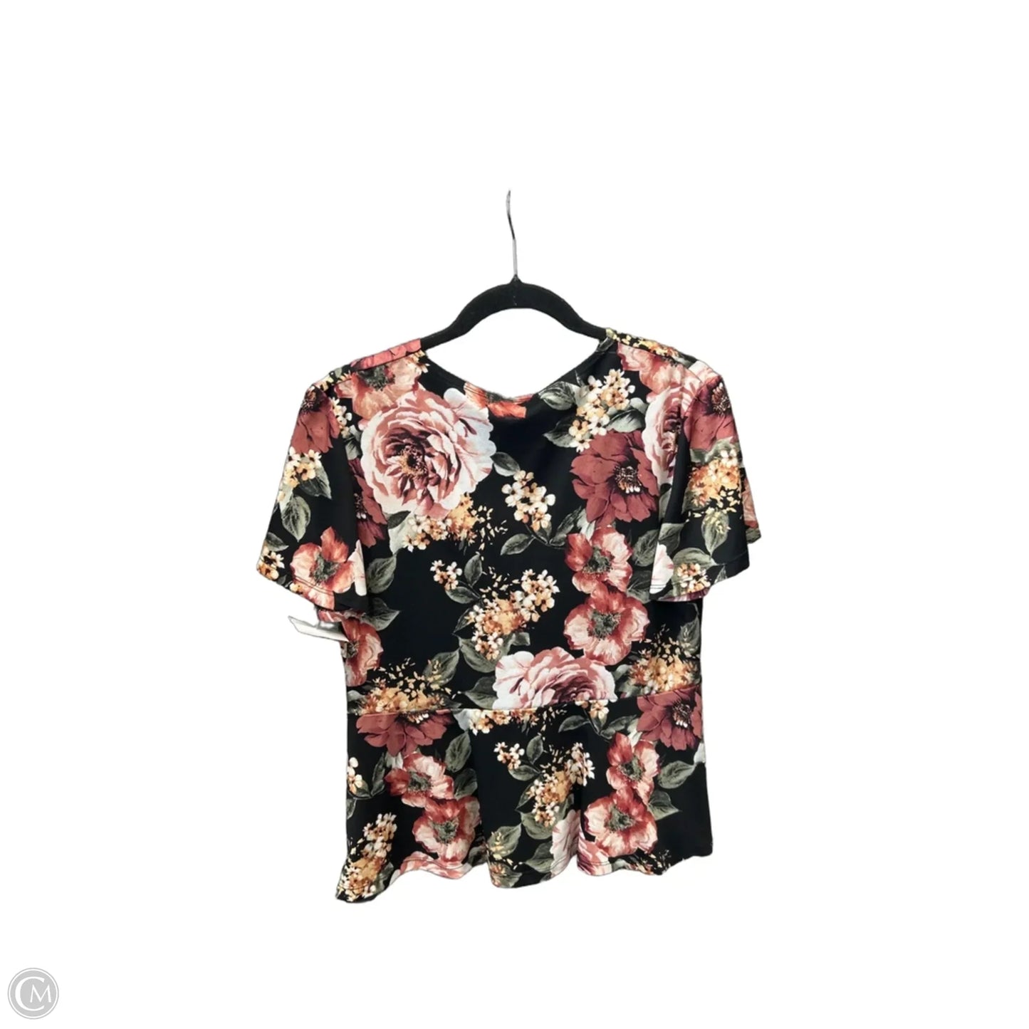 Top Short Sleeve By Vibe In Floral Print, Size: Xl