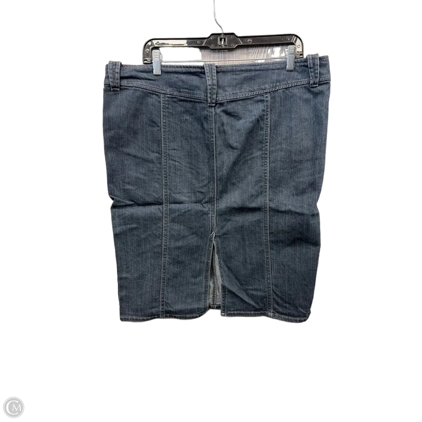 Skirt Midi By Gap In Blue Denim, Size: 16