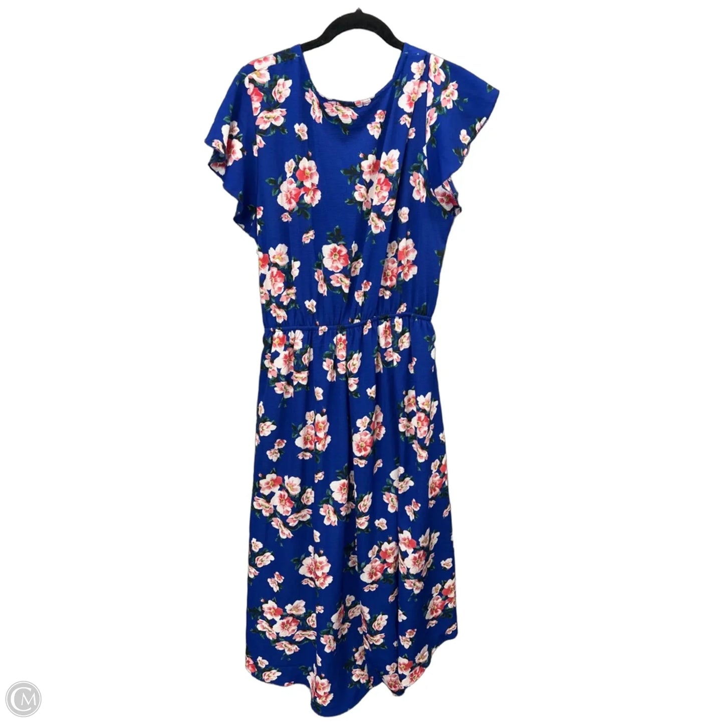 Dress Casual Midi By Clothes Mentor In Blue, Size: 1x