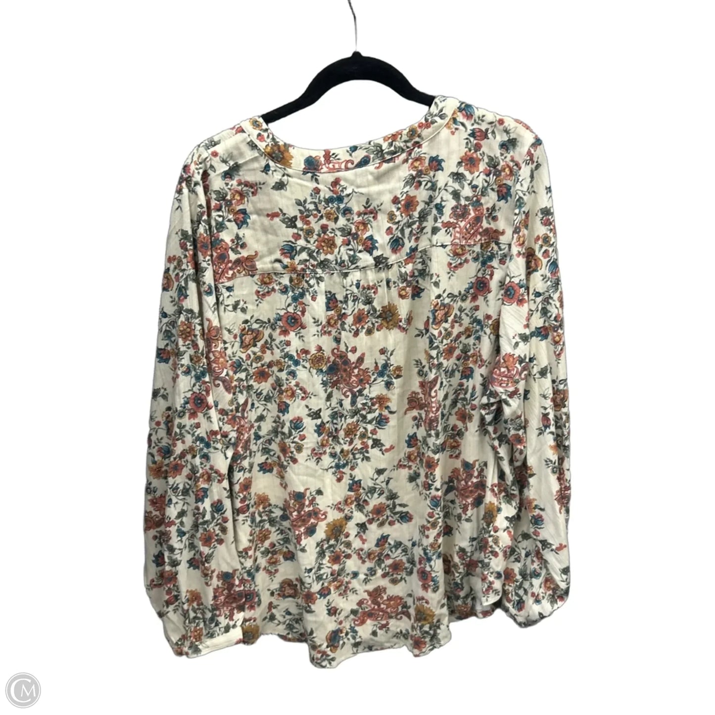 Top Long Sleeve By Torrid In Cream, Size: 3x