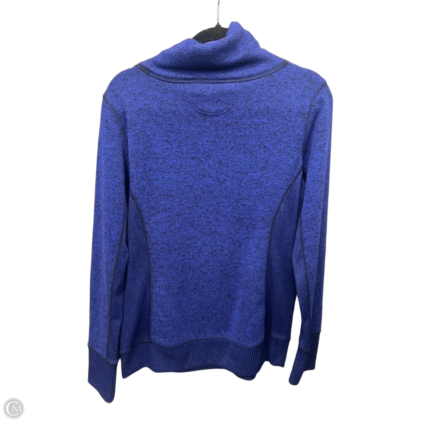 Athletic Sweatshirt Collar By Tek Gear In Blue, Size: M