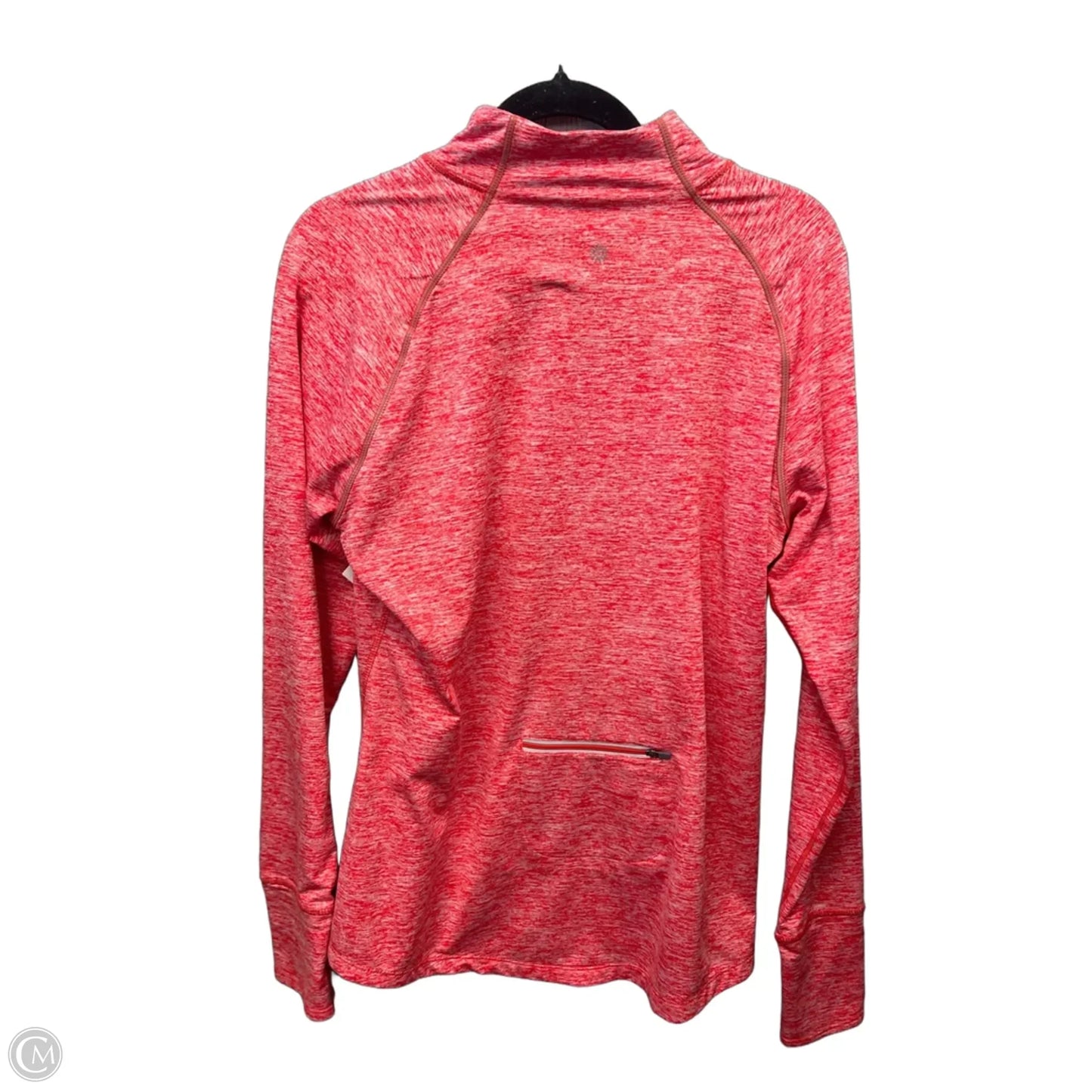 Athletic Top Long Sleeve Collar By Tangerine In Red, Size: Xl