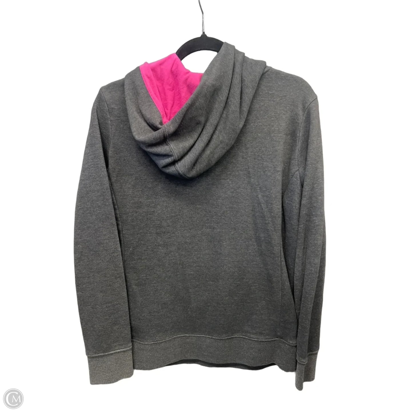Athletic Sweatshirt Hoodie By The North Face In Grey, Size: L