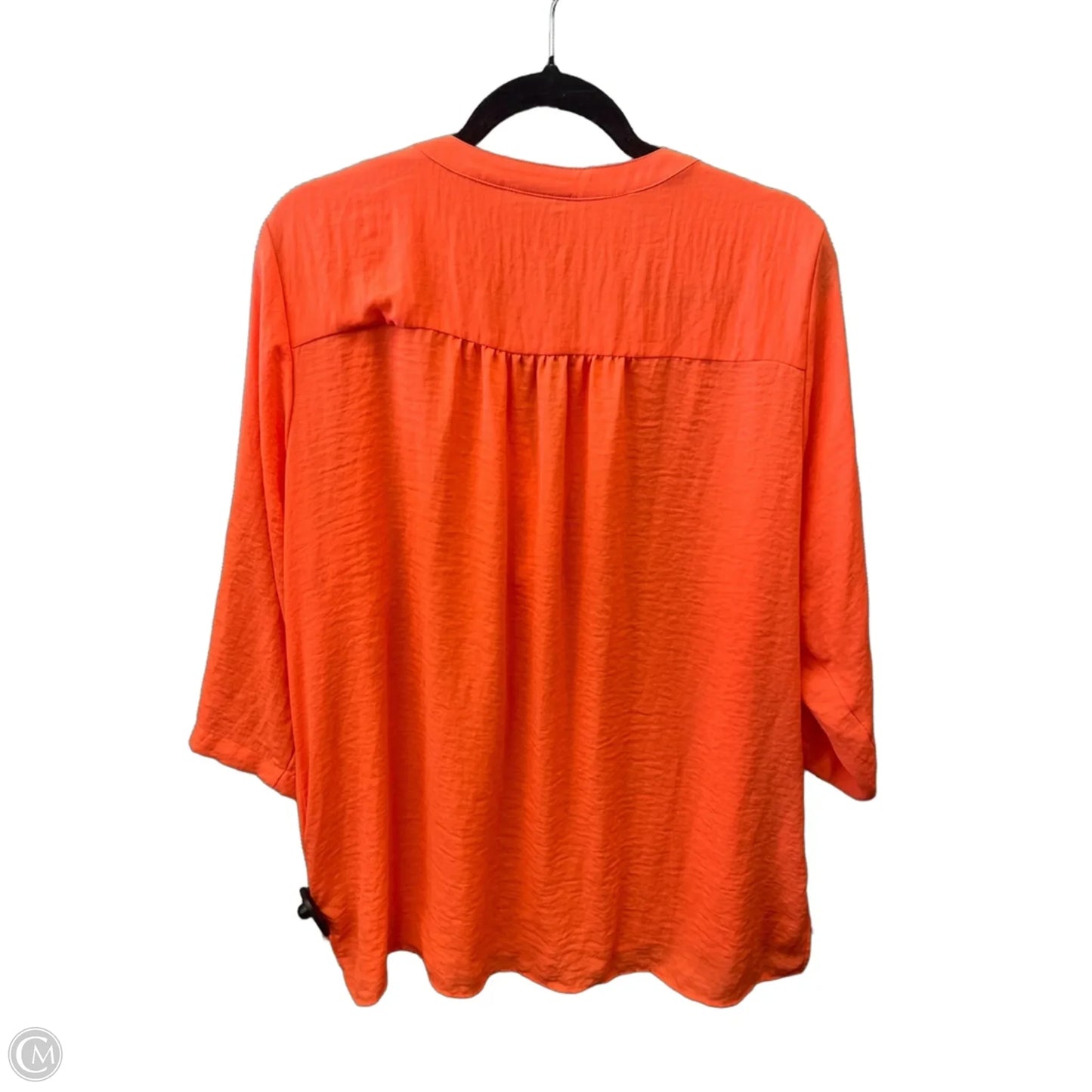 Top Long Sleeve By Ana In Orange, Size: Xl