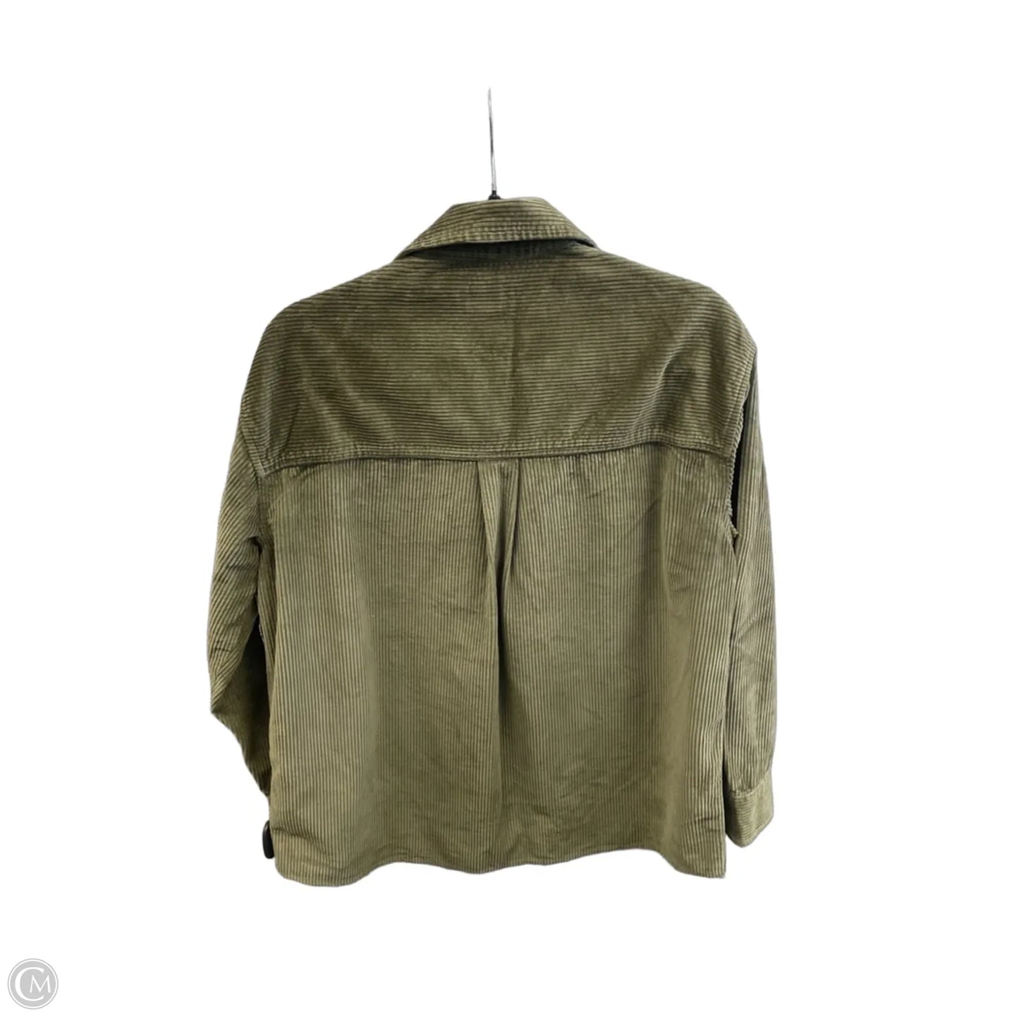 Jacket Shirt By American Eagle In Green, Size: S