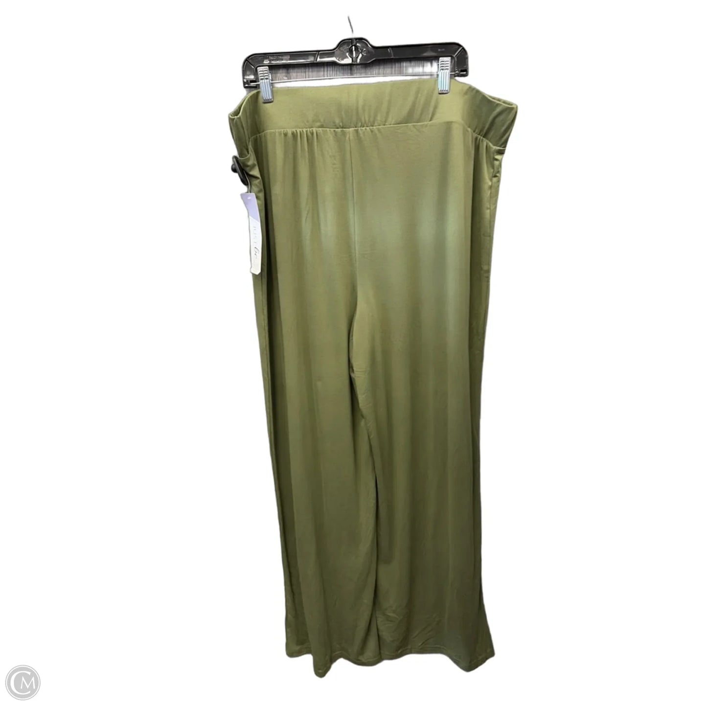 Pants Wide Leg By Just Be In Green, Size: 22