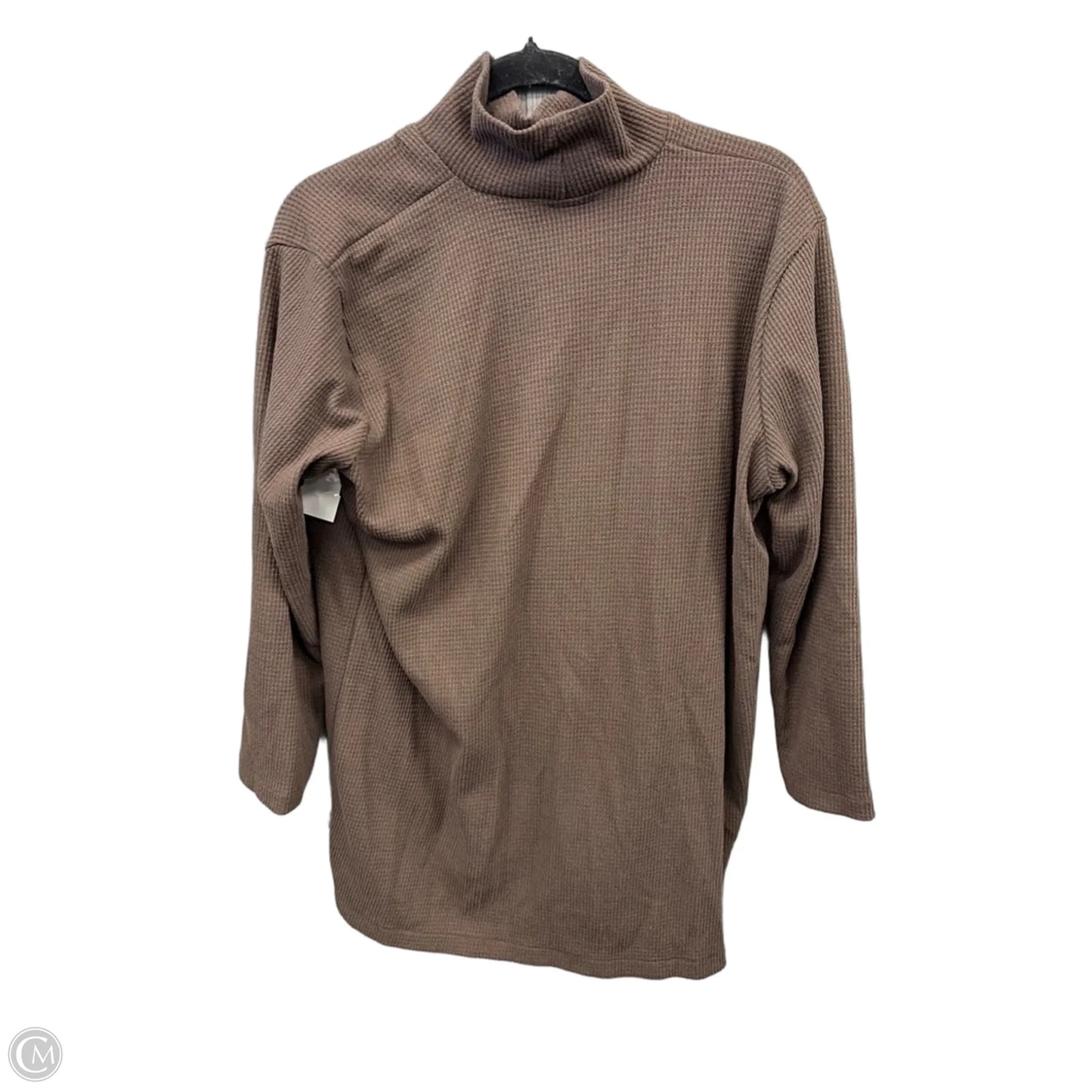 Top Long Sleeve By Clothes Mentor In Brown, Size: M