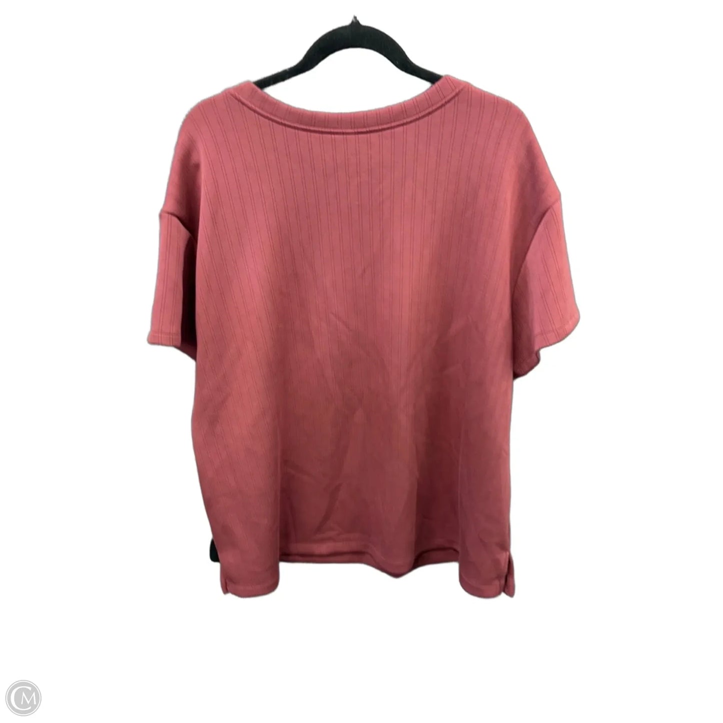 Athletic Top Short Sleeve By Livi Active In Pink, Size: 1x