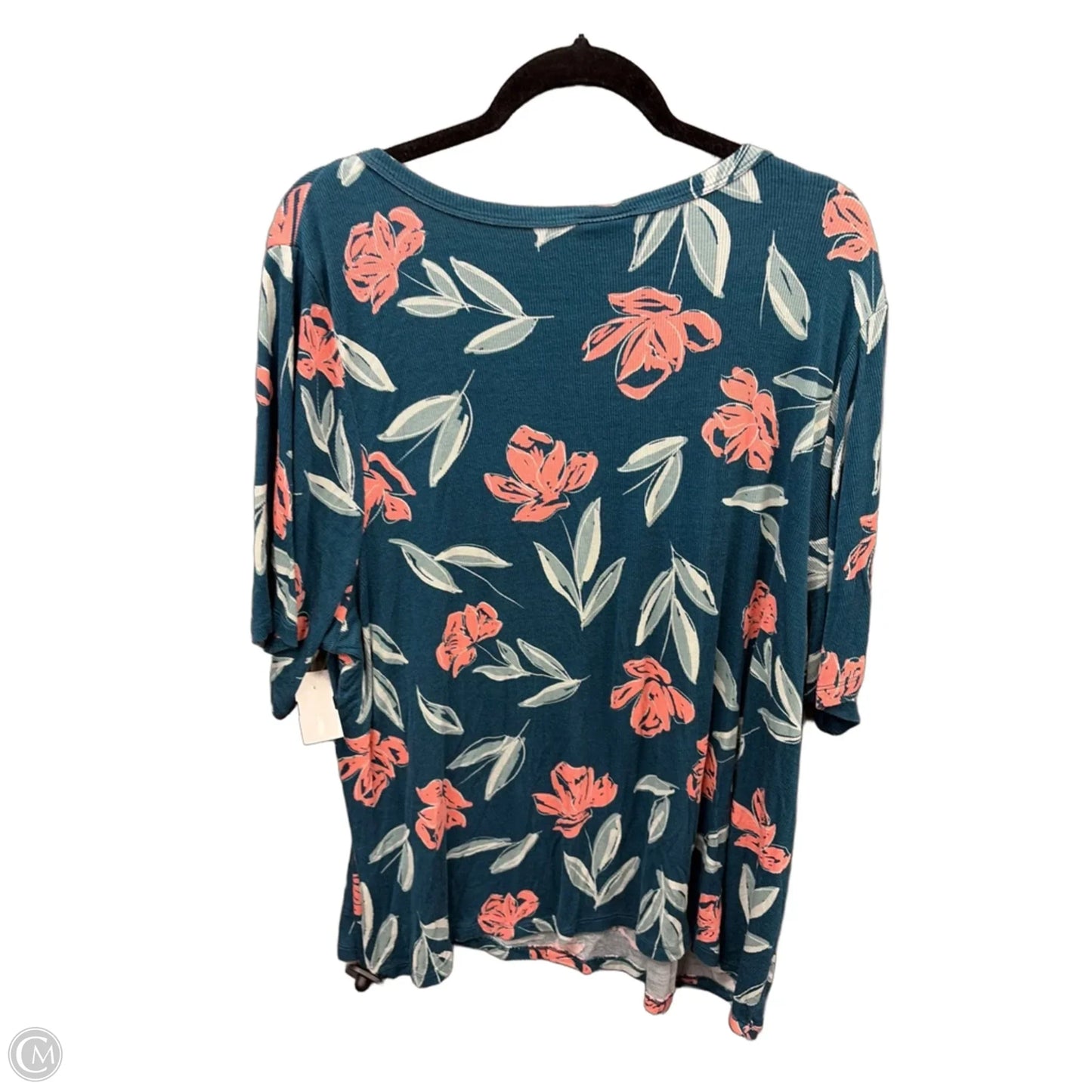 Top Short Sleeve By Lularoe In Blue, Size: 2x