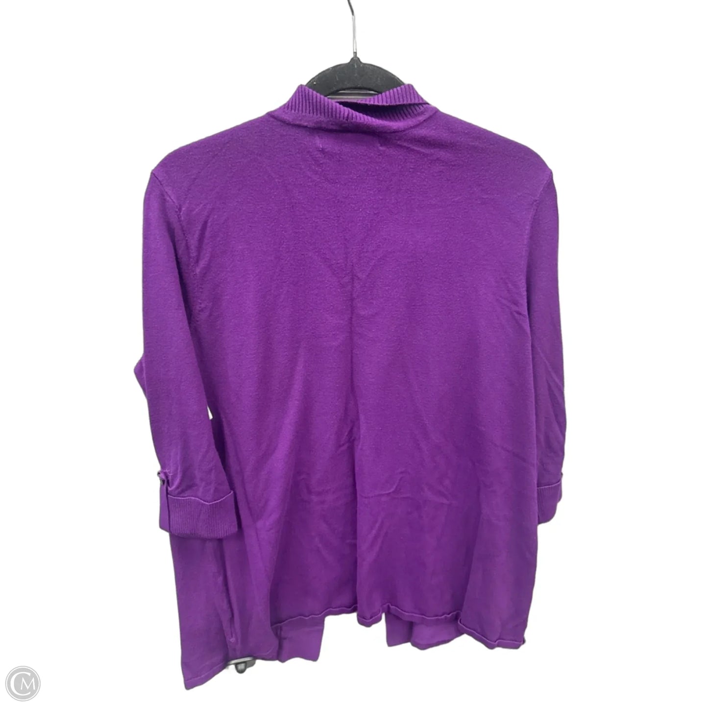 Cardigan By Laura Ashley In Purple, Size: L