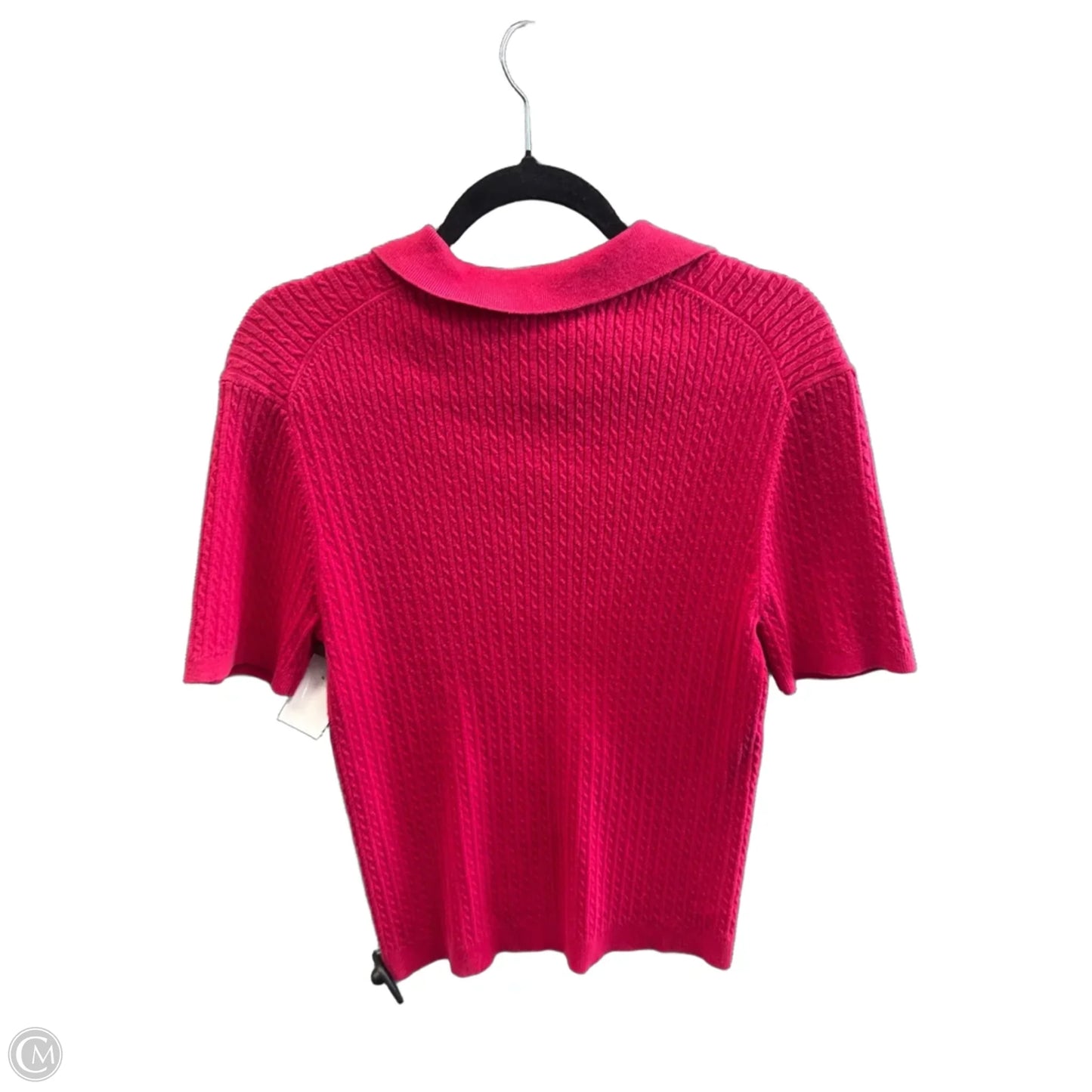 Top Short Sleeve By Croft And Barrow In Red, Size: L