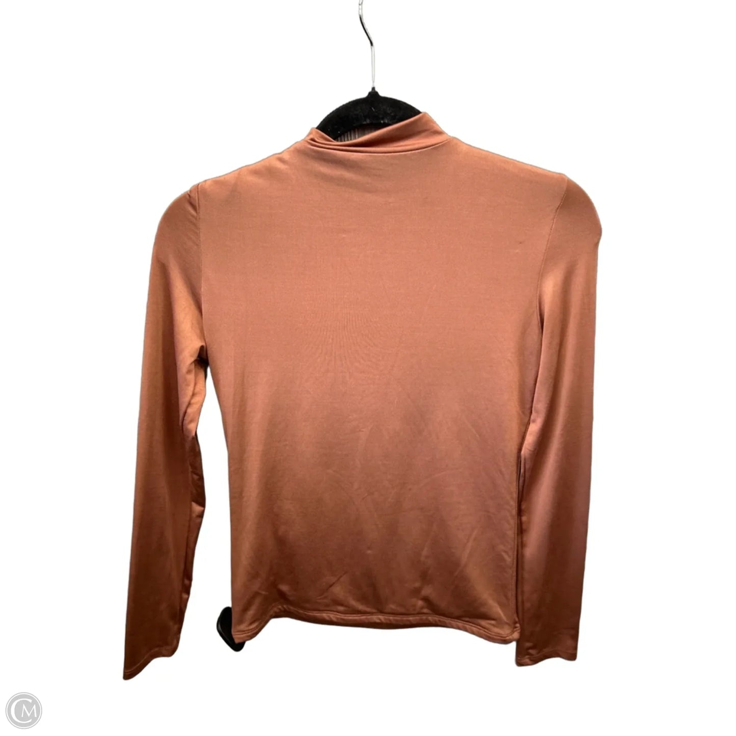 Top Long Sleeve By Workshop In Brown, Size: L