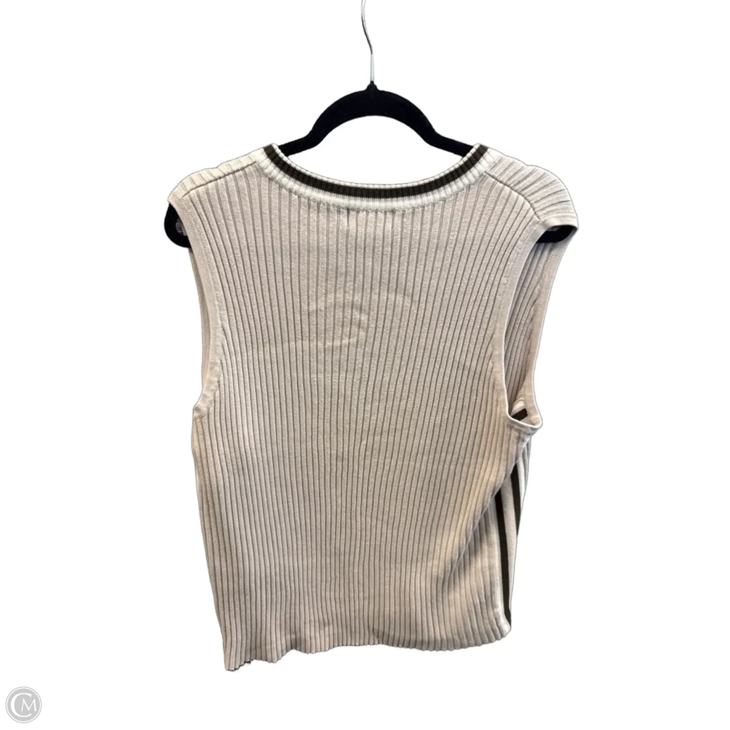 Vest Sweater By Venezia In Tan, Size: 1x