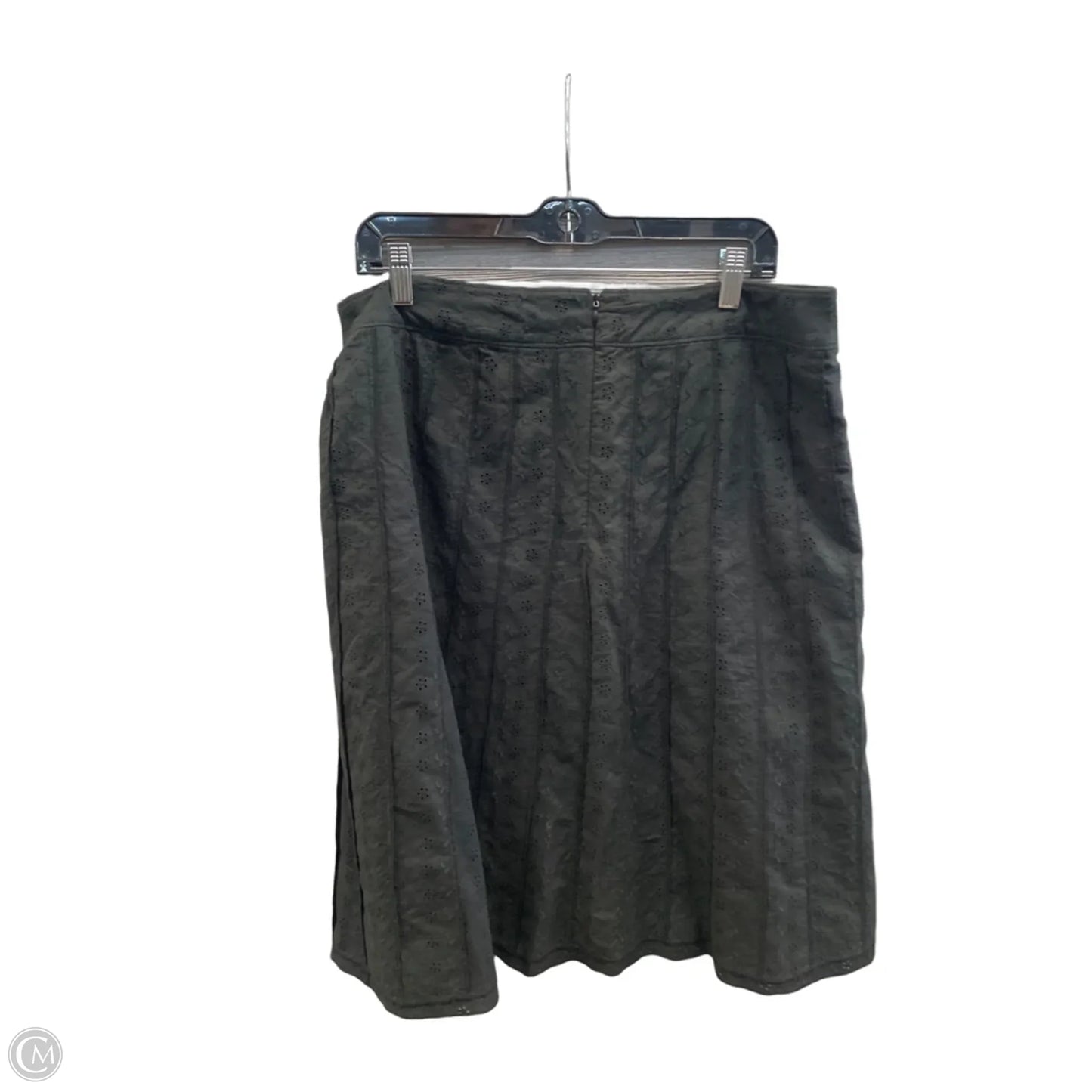Skirt Midi By Clothes Mentor In Black, Size: 12