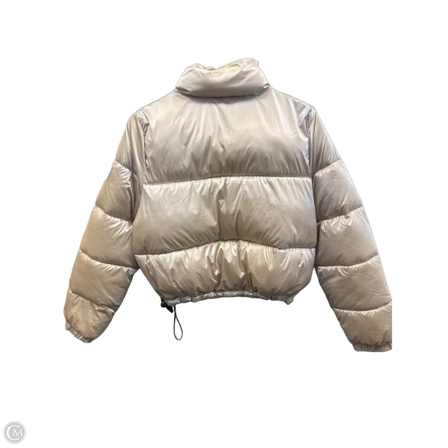 Coat Puffer & Quilted By Calvin Klein In Cream, Size: M
