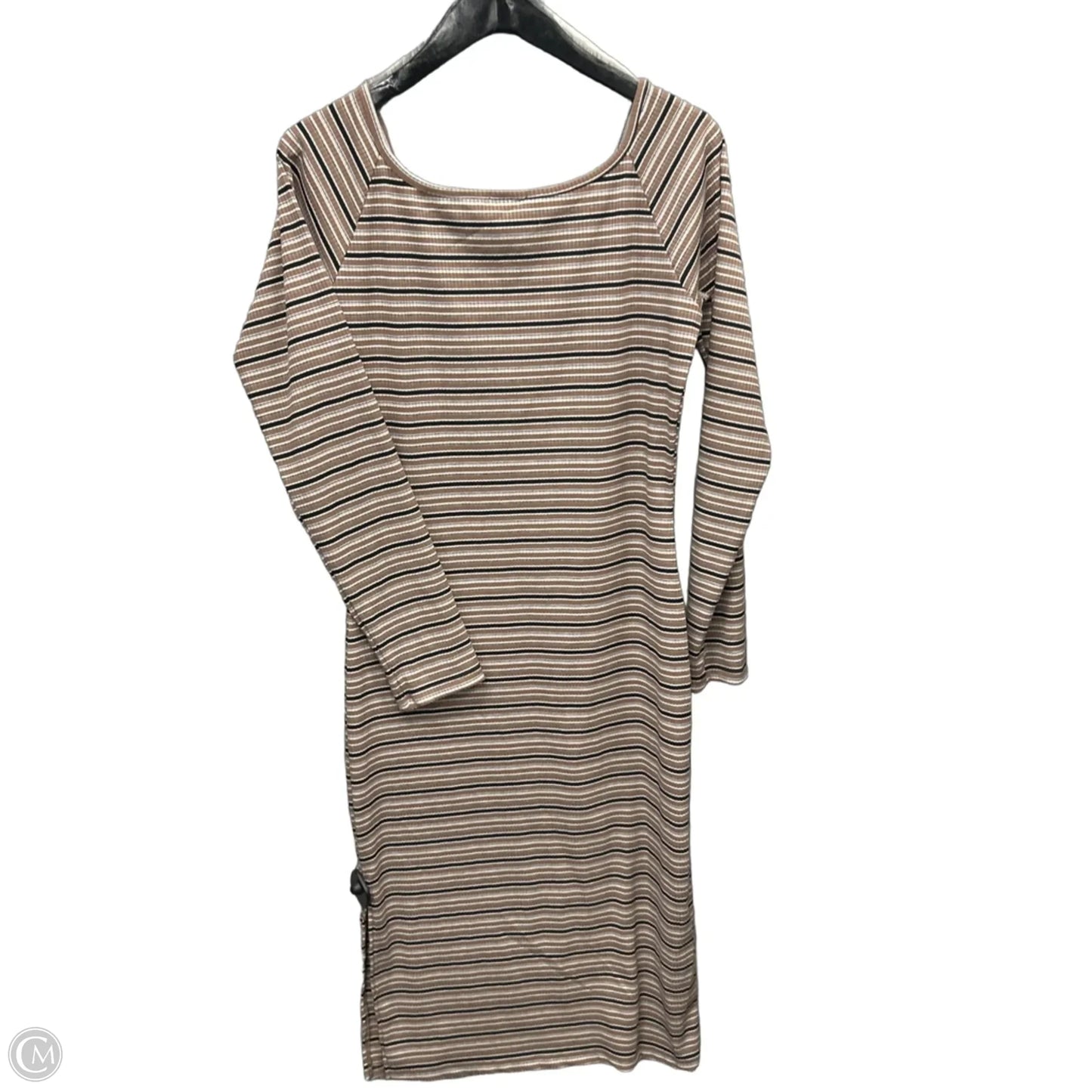 Dress Casual Midi By Derek Heart In Striped Pattern, Size: Xl