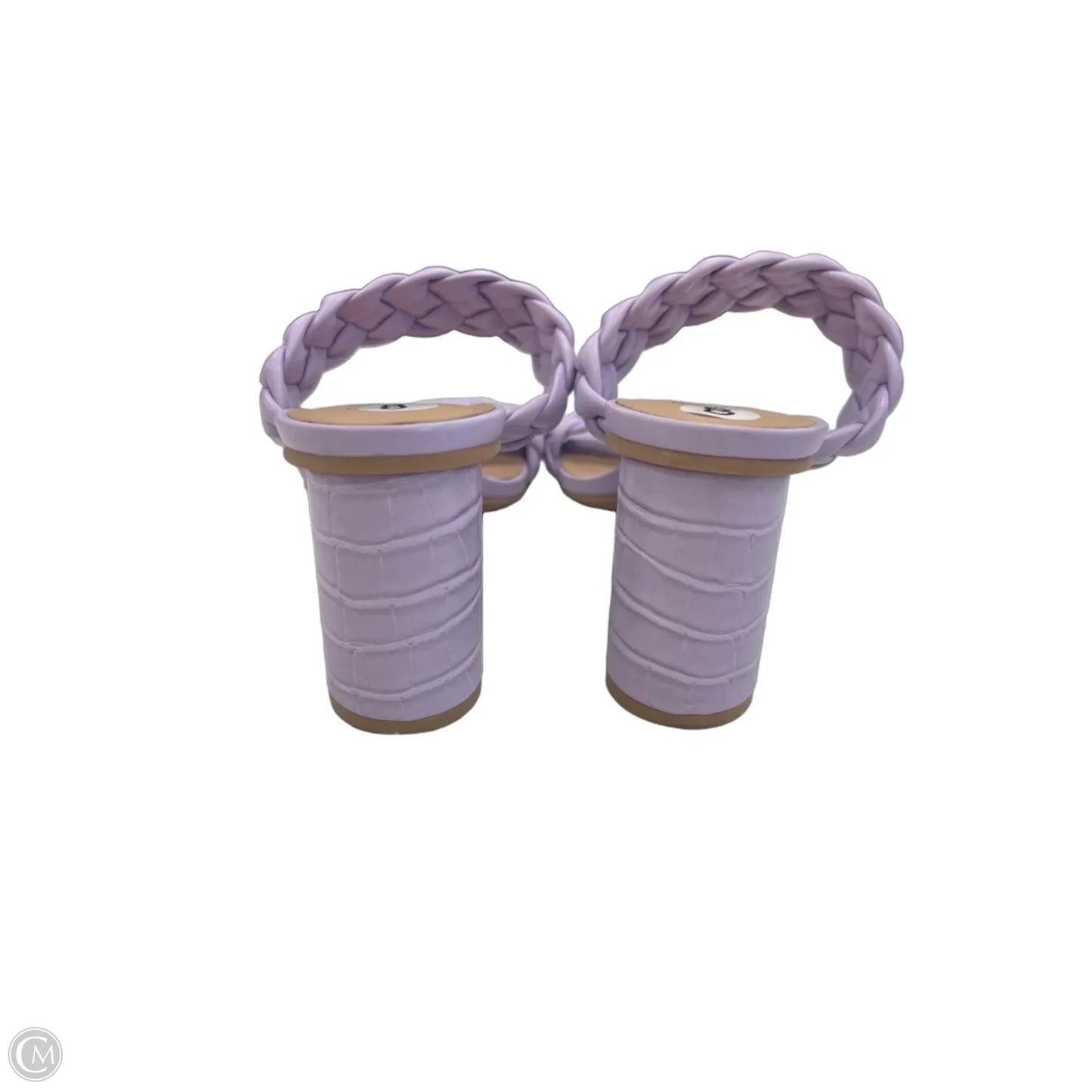 Sandals Heels Block By A New Day In Purple, Size: 8