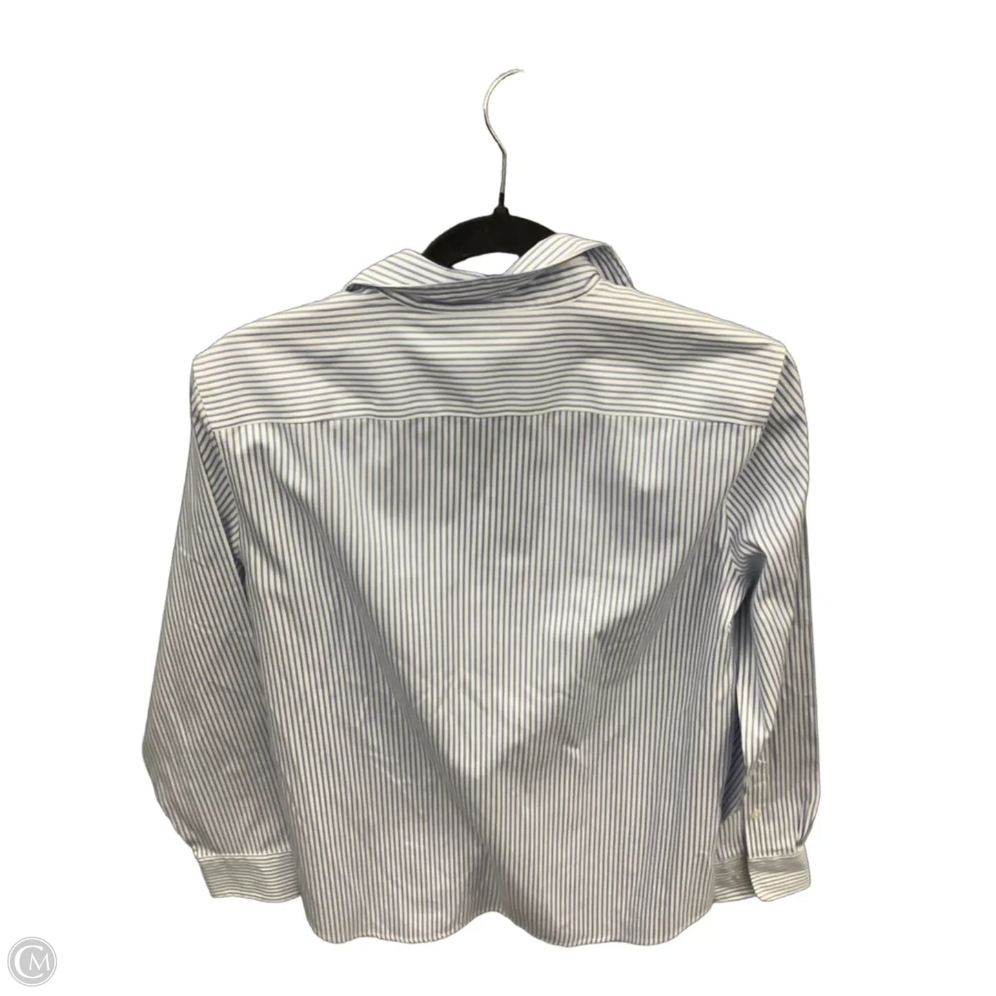 Top Long Sleeve By Jones New York In Striped Pattern, Size: M