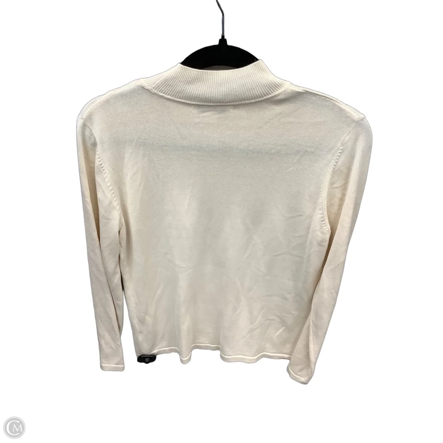 Top Long Sleeve By Coldwater Creek In Cream, Size: M