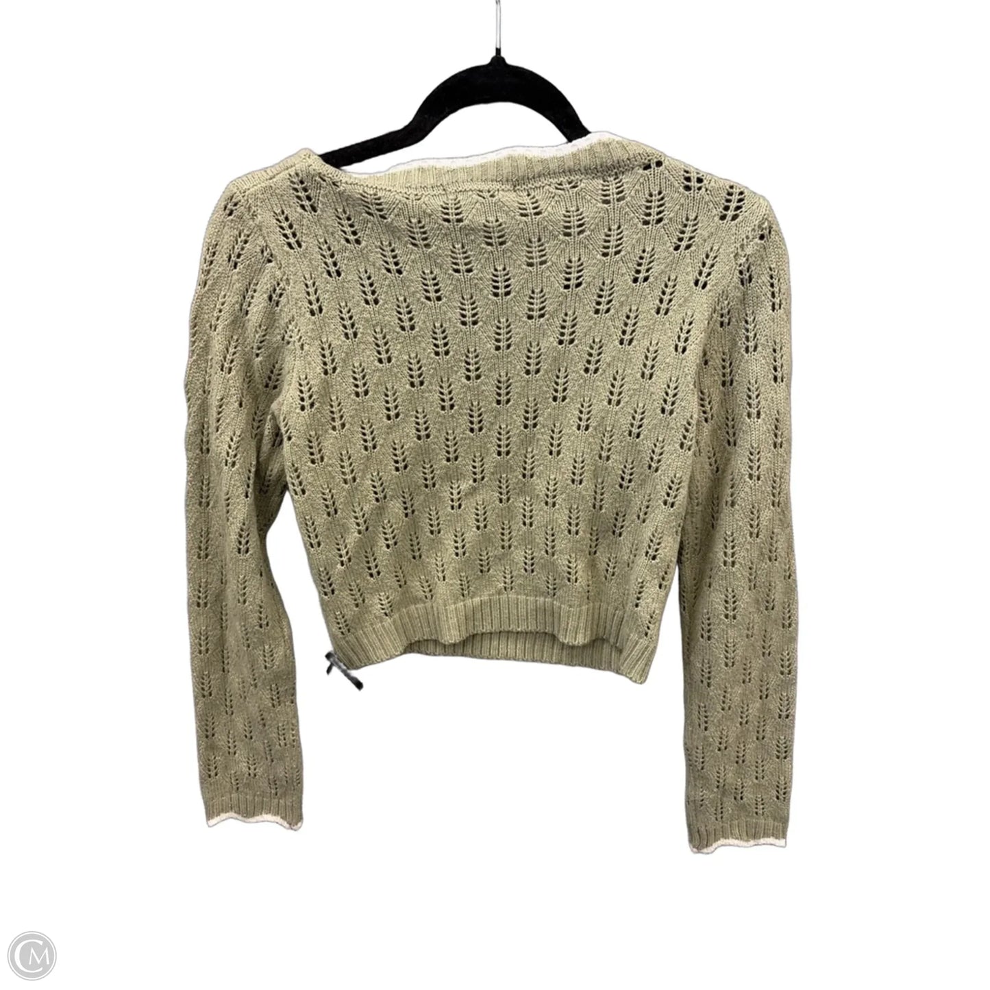 Top Long Sleeve By Papermoon In Green, Size: S