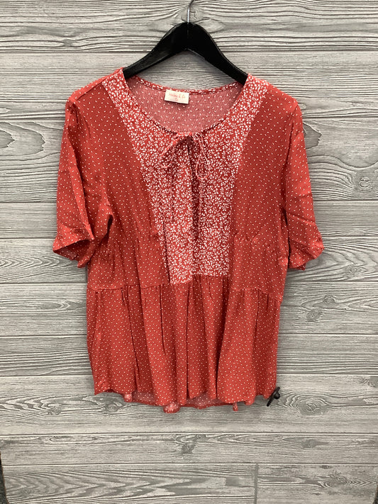 Blouse Short Sleeve By Clothes Mentor  Size: 1x