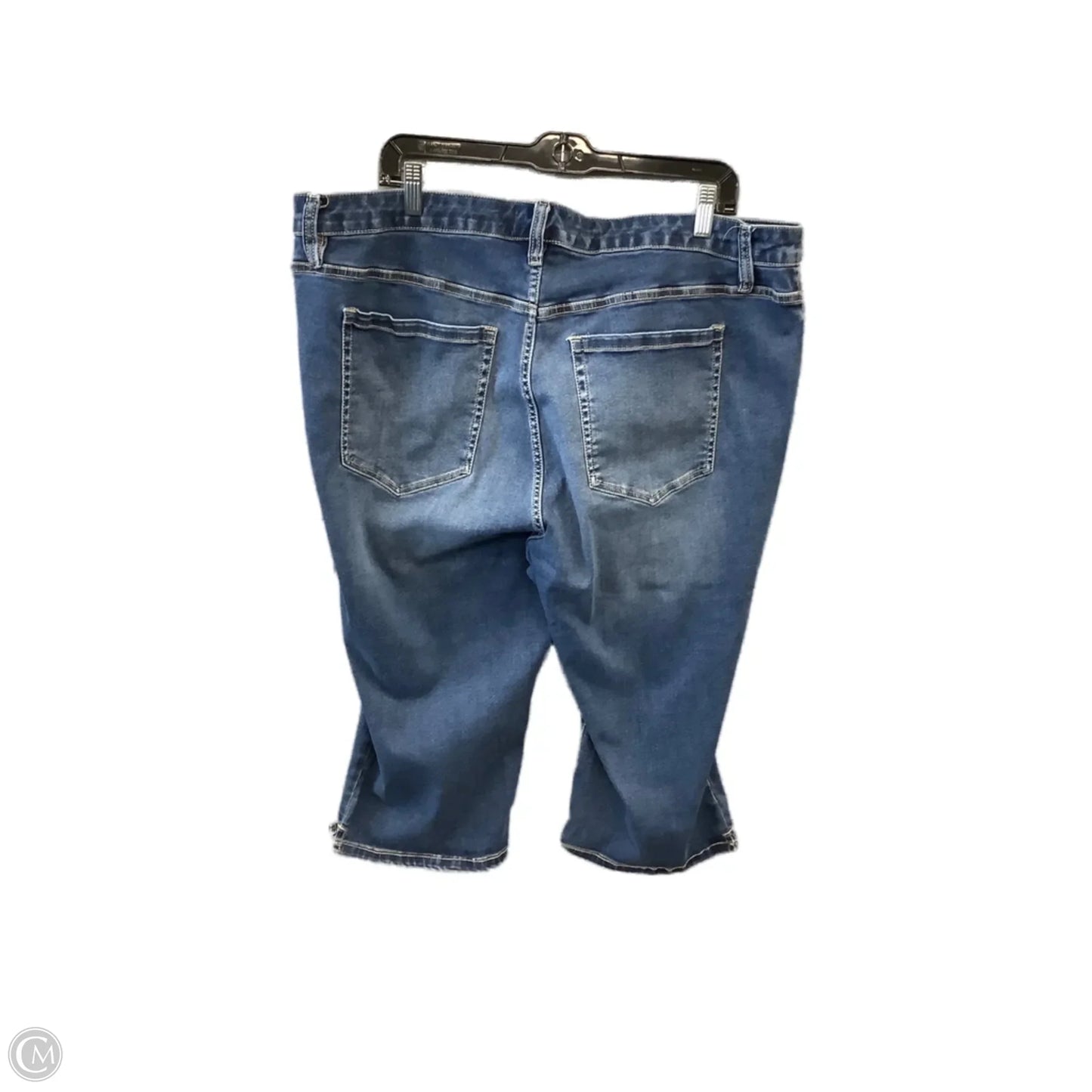 Capris By Lane Bryant In Blue Denim, Size: 22