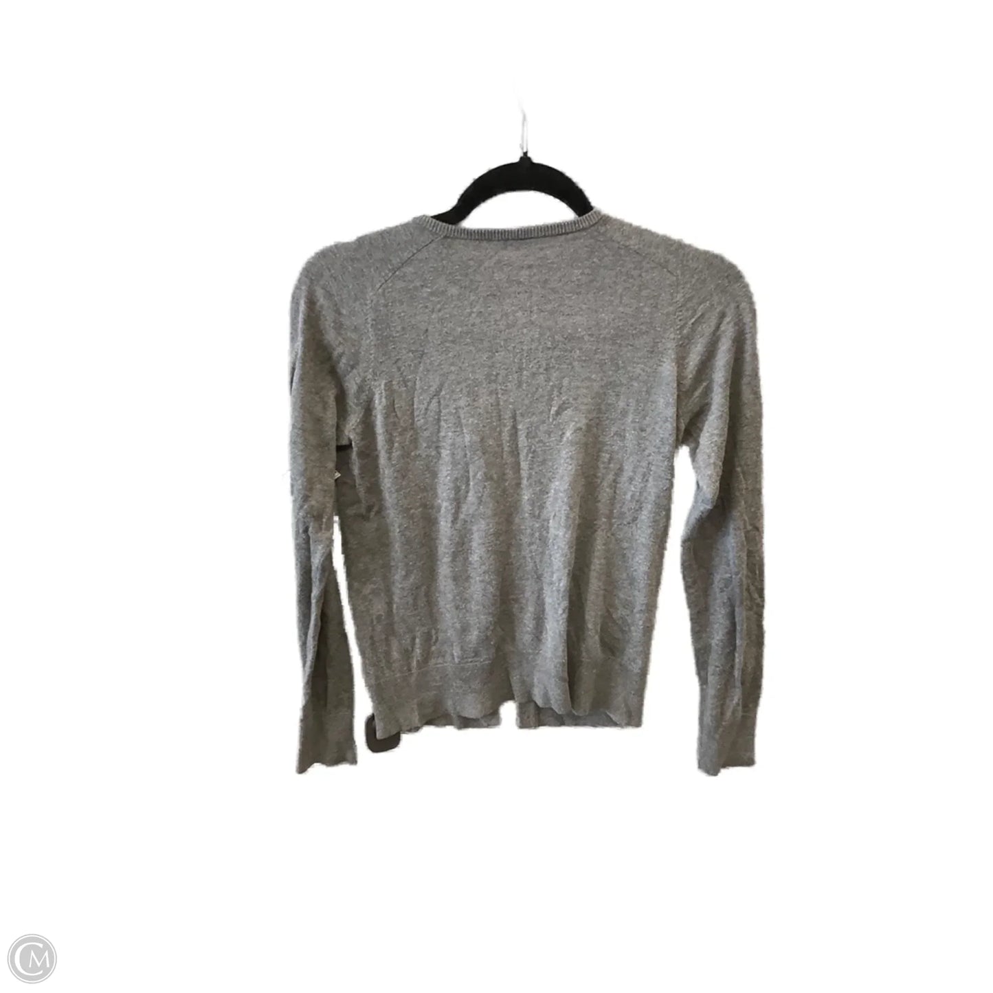 Sweater Cardigan By Ann Taylor In Grey, Size: Xs