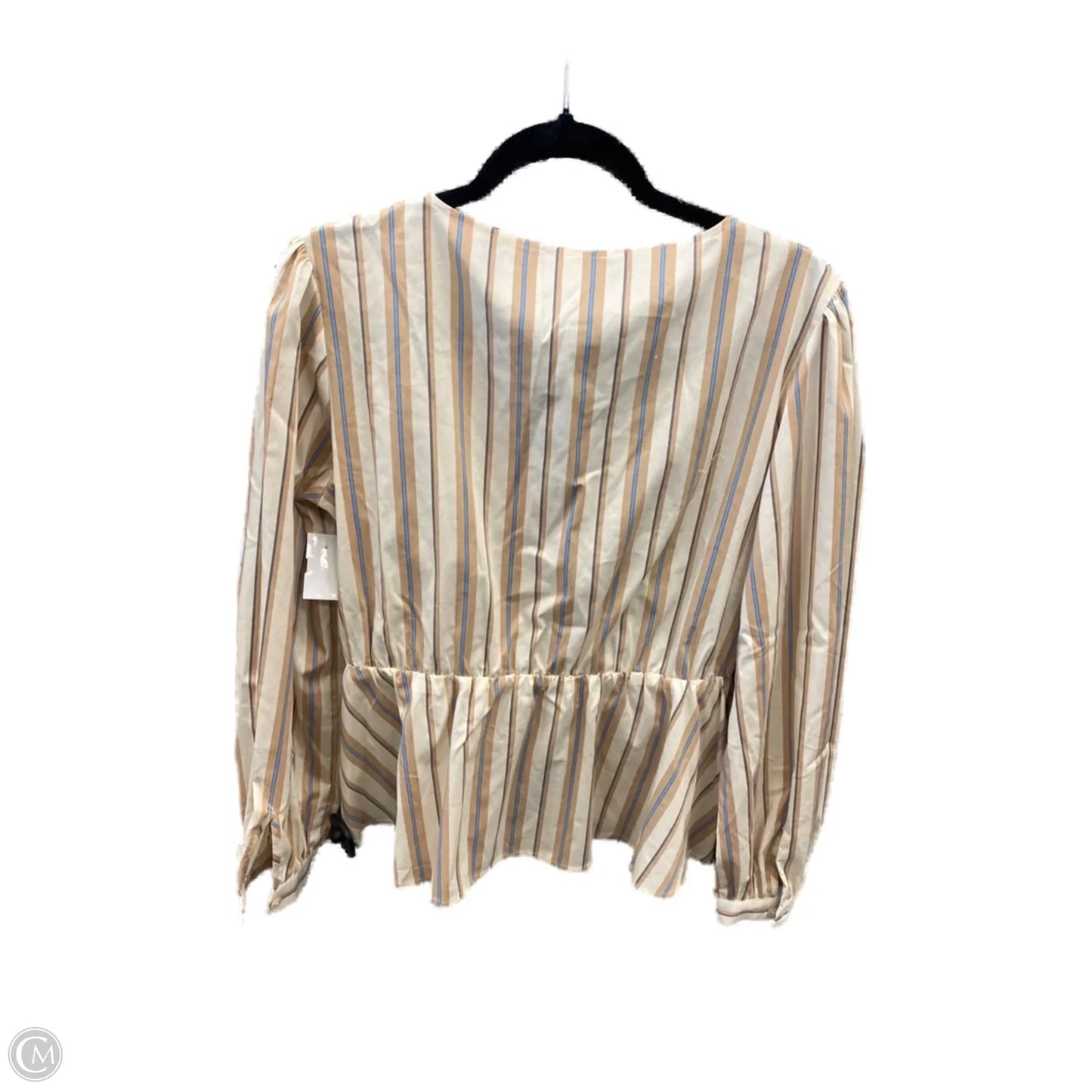 Top Long Sleeve By Maurices In Striped Pattern, Size: Xl
