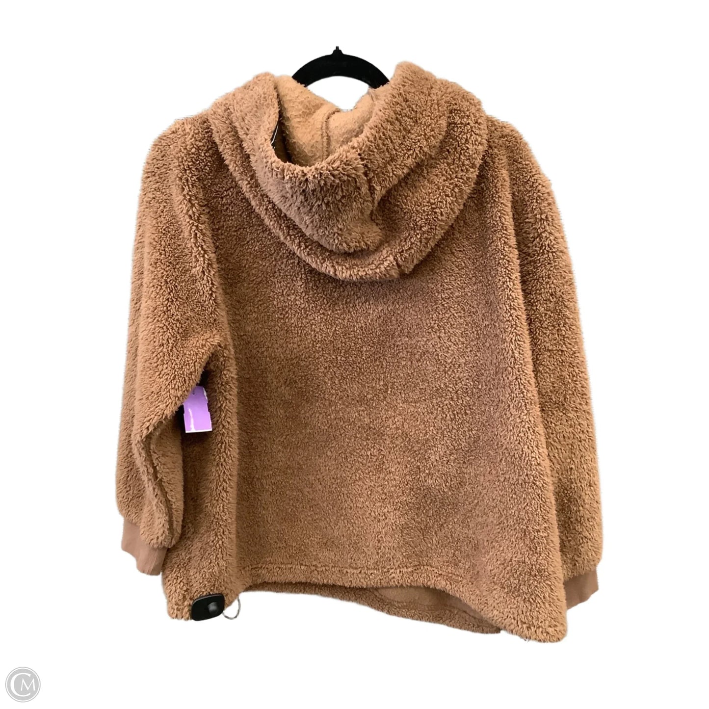 Sweatshirt Hoodie By Calvin Klein In Brown, Size: Xl