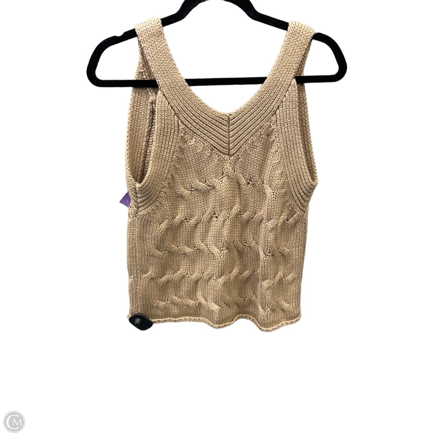 Vest Sweater By Promesa In Brown, Size: S