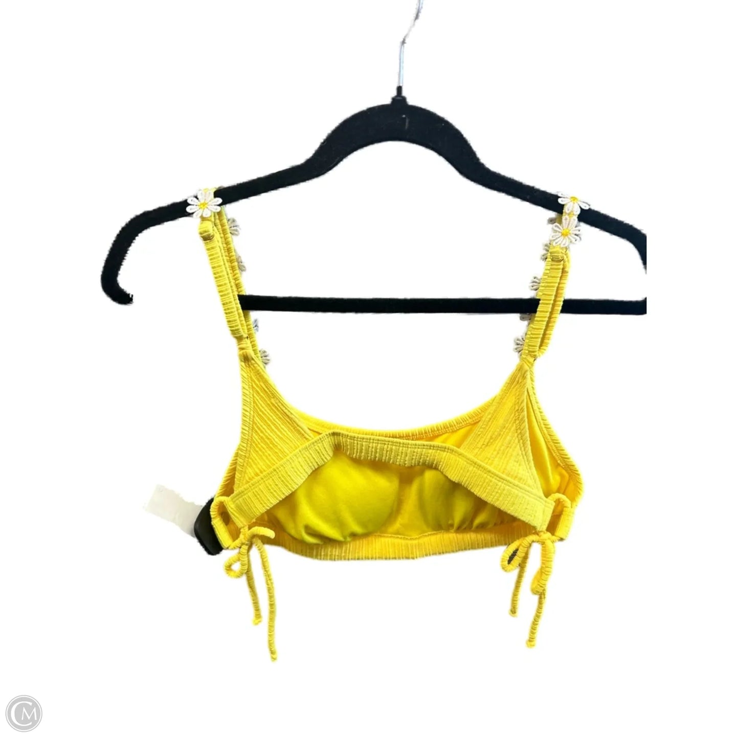 Swimsuit Top By Cmf In Yellow, Size: S
