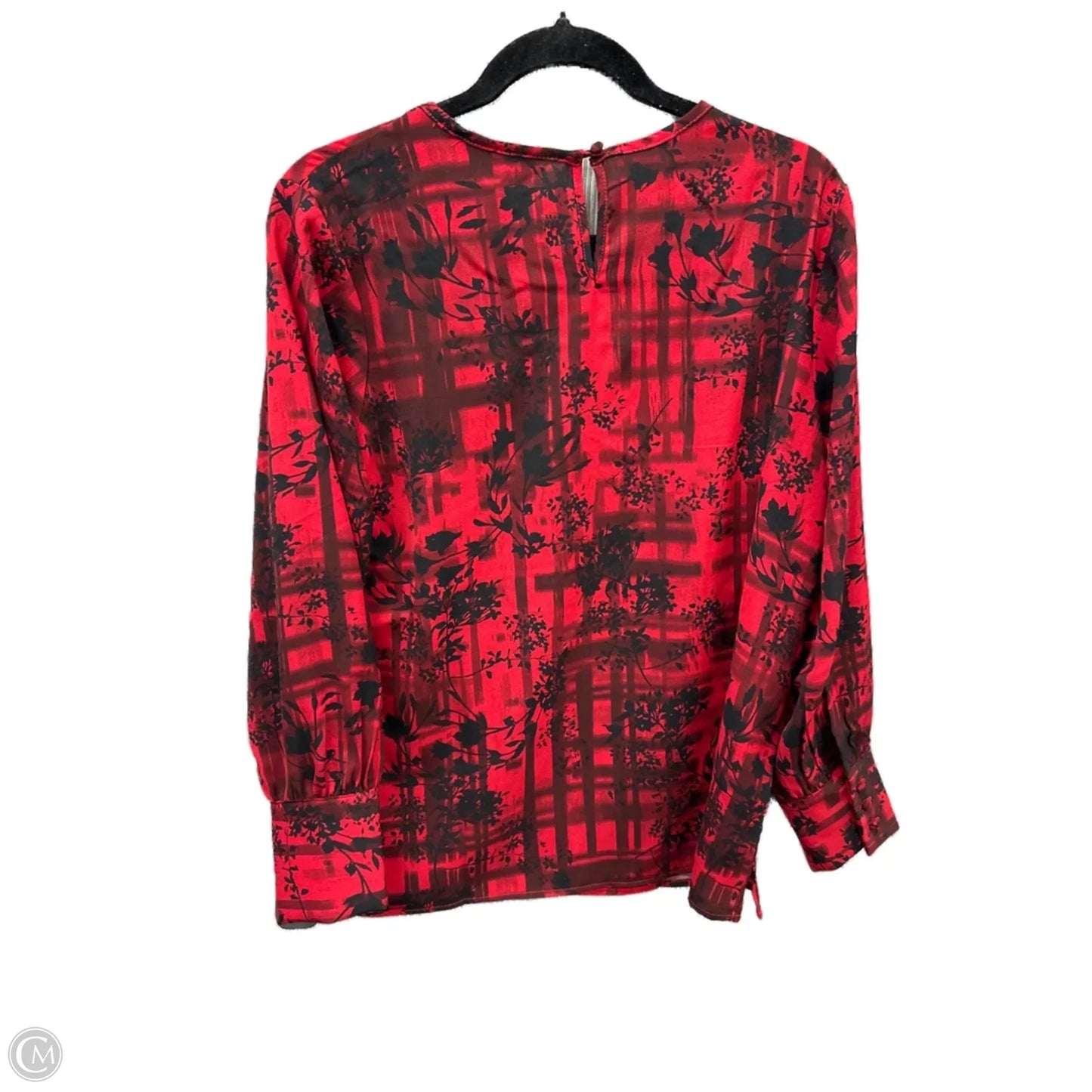 Top Long Sleeve By Christopher And Banks In Red, Size: M