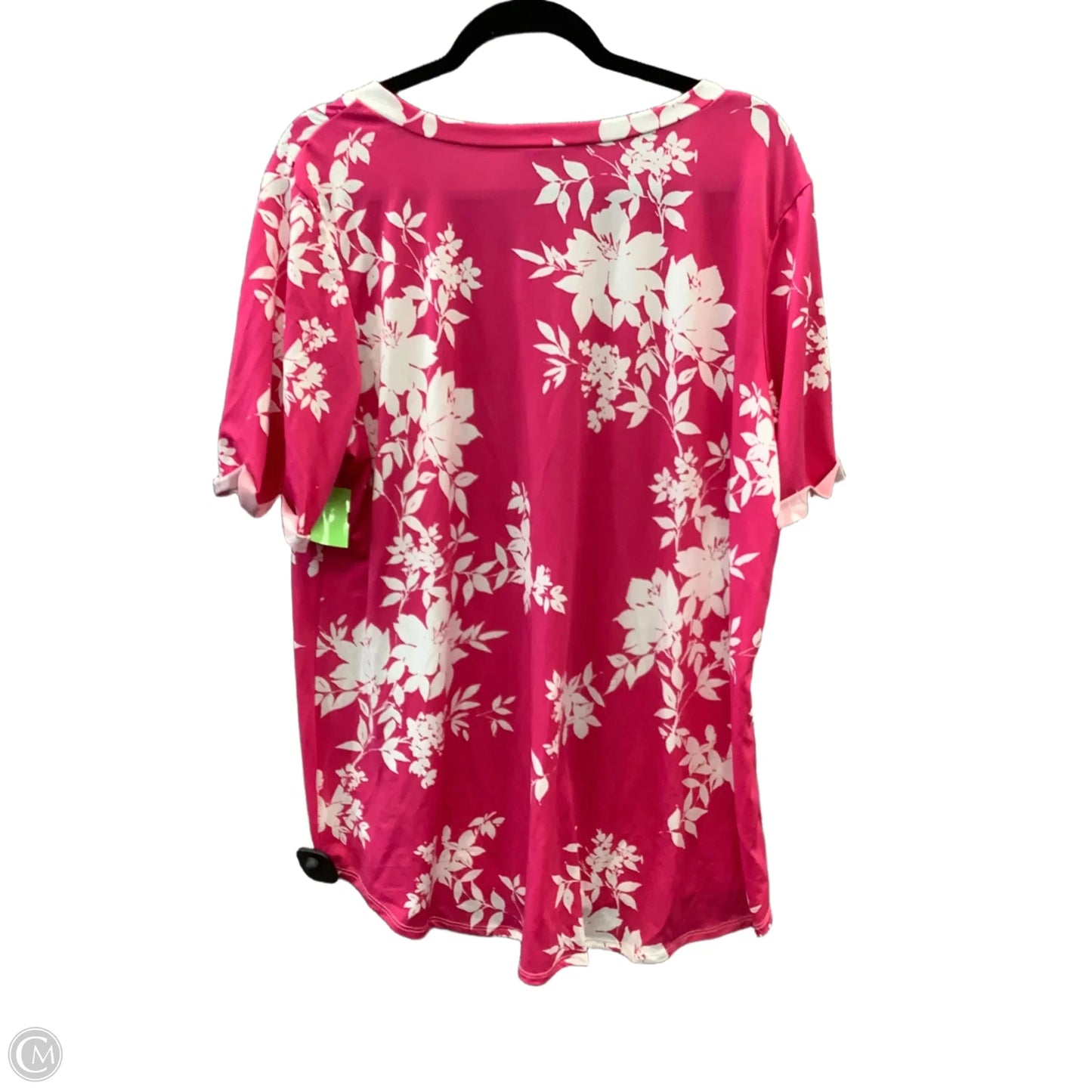 Top Short Sleeve By Heimish Usa In Pink, Size: 3x
