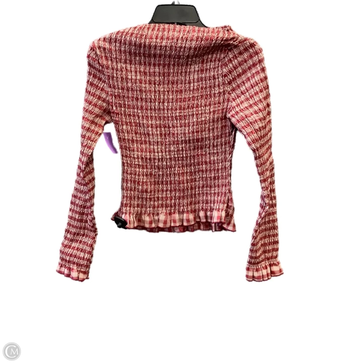 Top Long Sleeve By Missguided In Red, Size: S