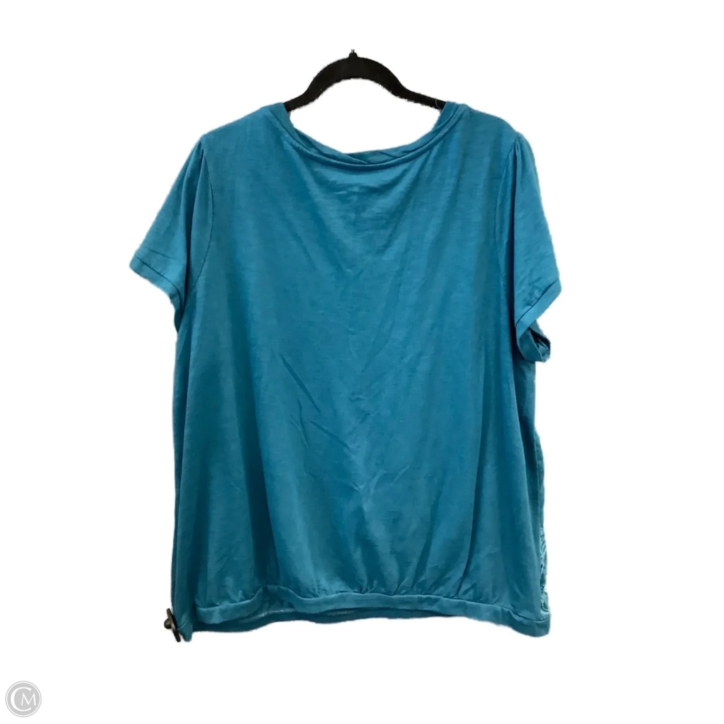 Top Short Sleeve By Sonoma In Blue, Size: 2x