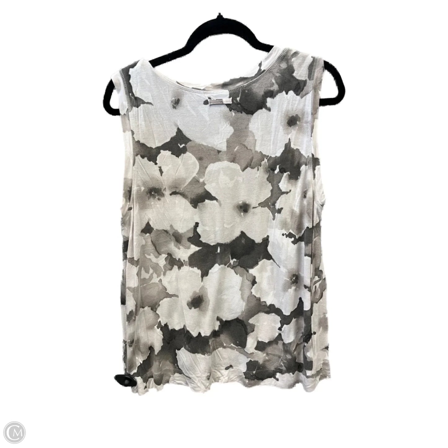 Top Short Sleeve By Simply Vera In Grey, Size: Xl