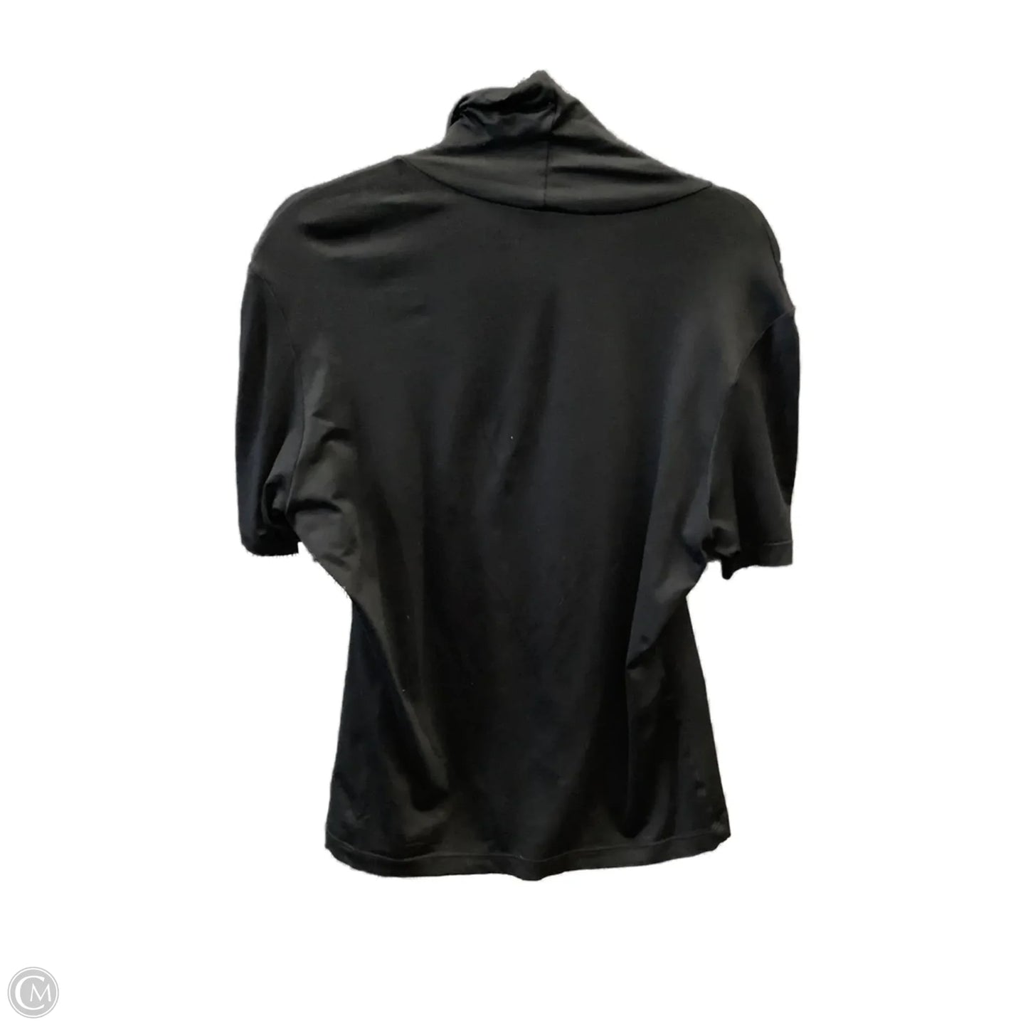 Top Short Sleeve By Banana Republic In Black, Size: M